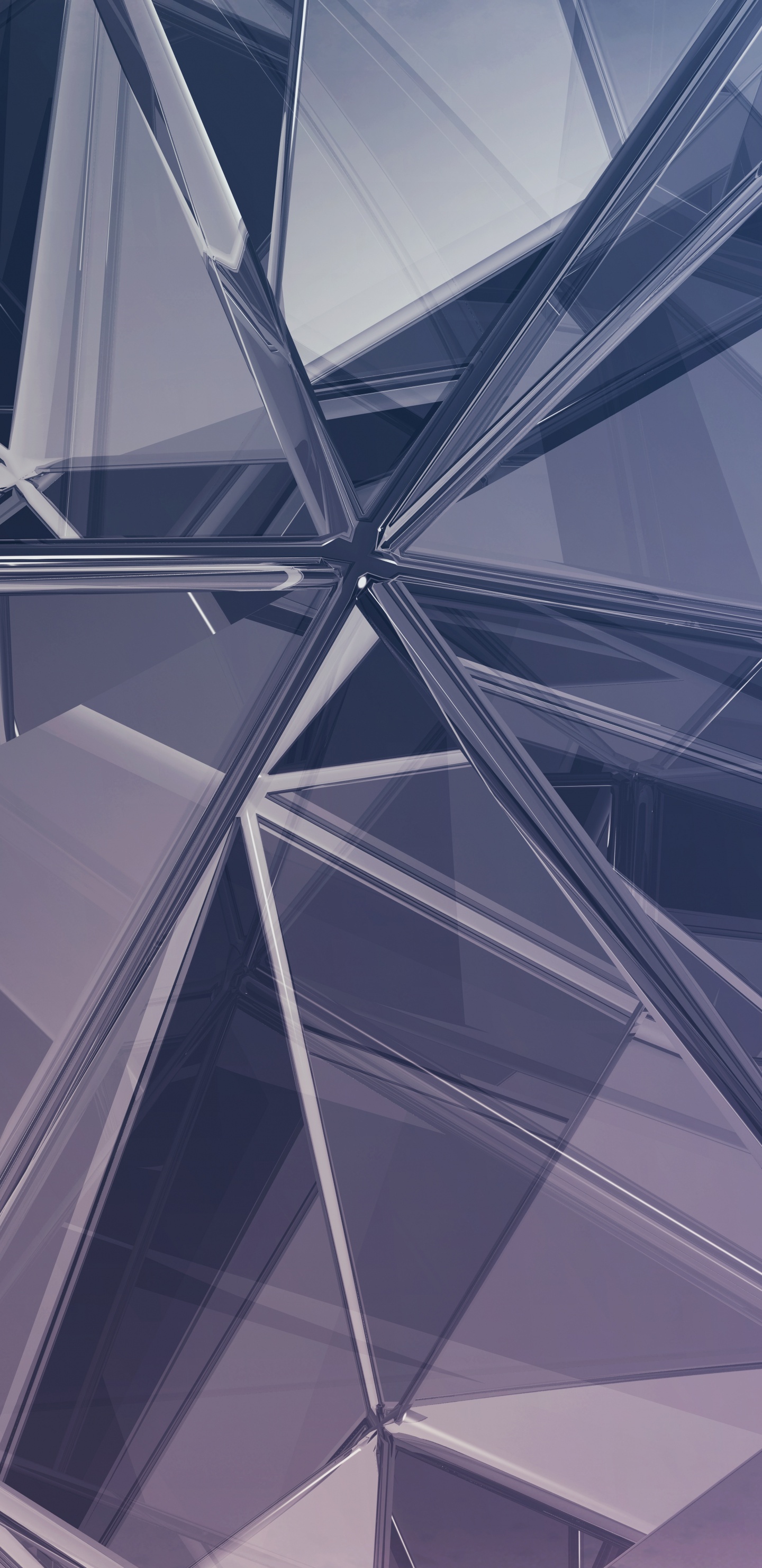 Weiße Und Schwarze Glasdecke. Wallpaper in 1440x2960 Resolution