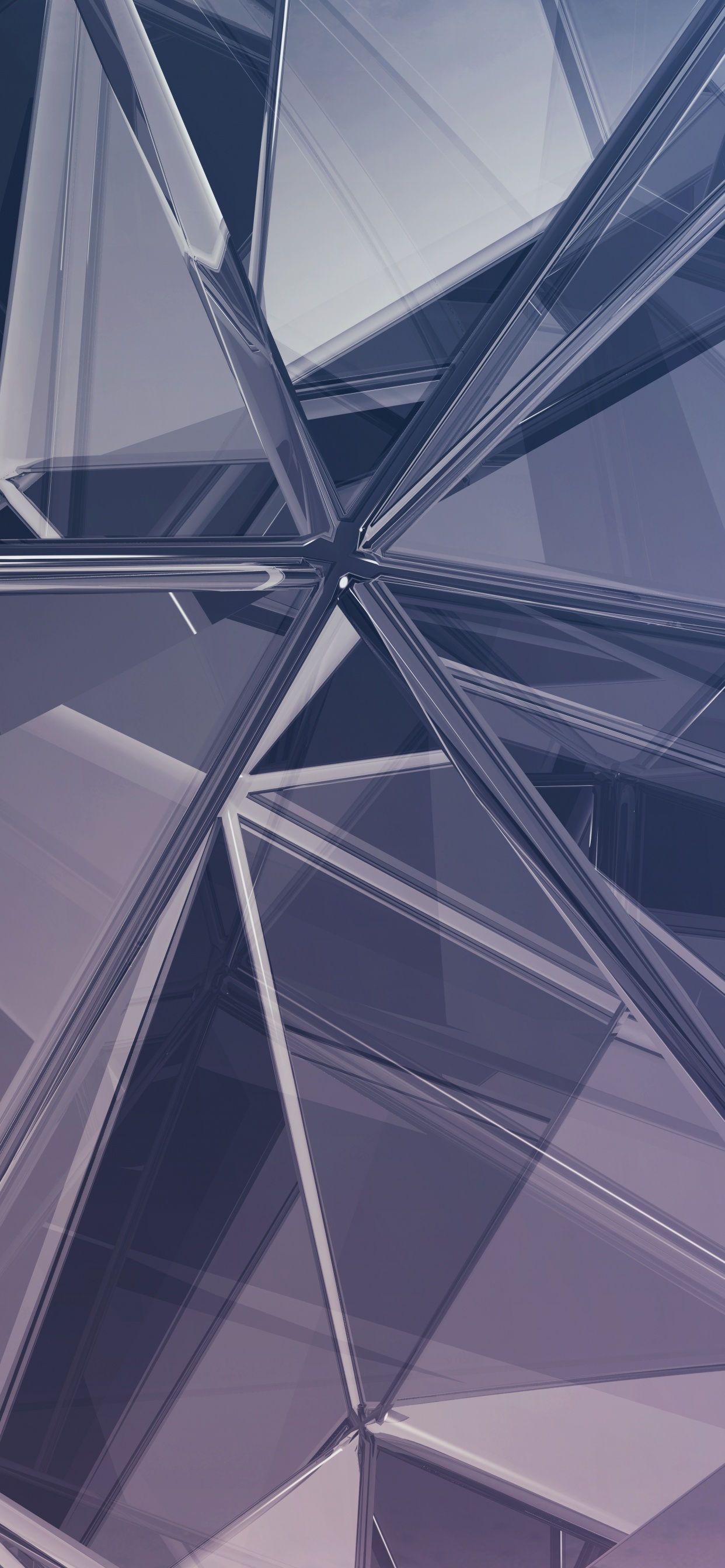 White and Black Glass Ceiling. Wallpaper in 1242x2688 Resolution