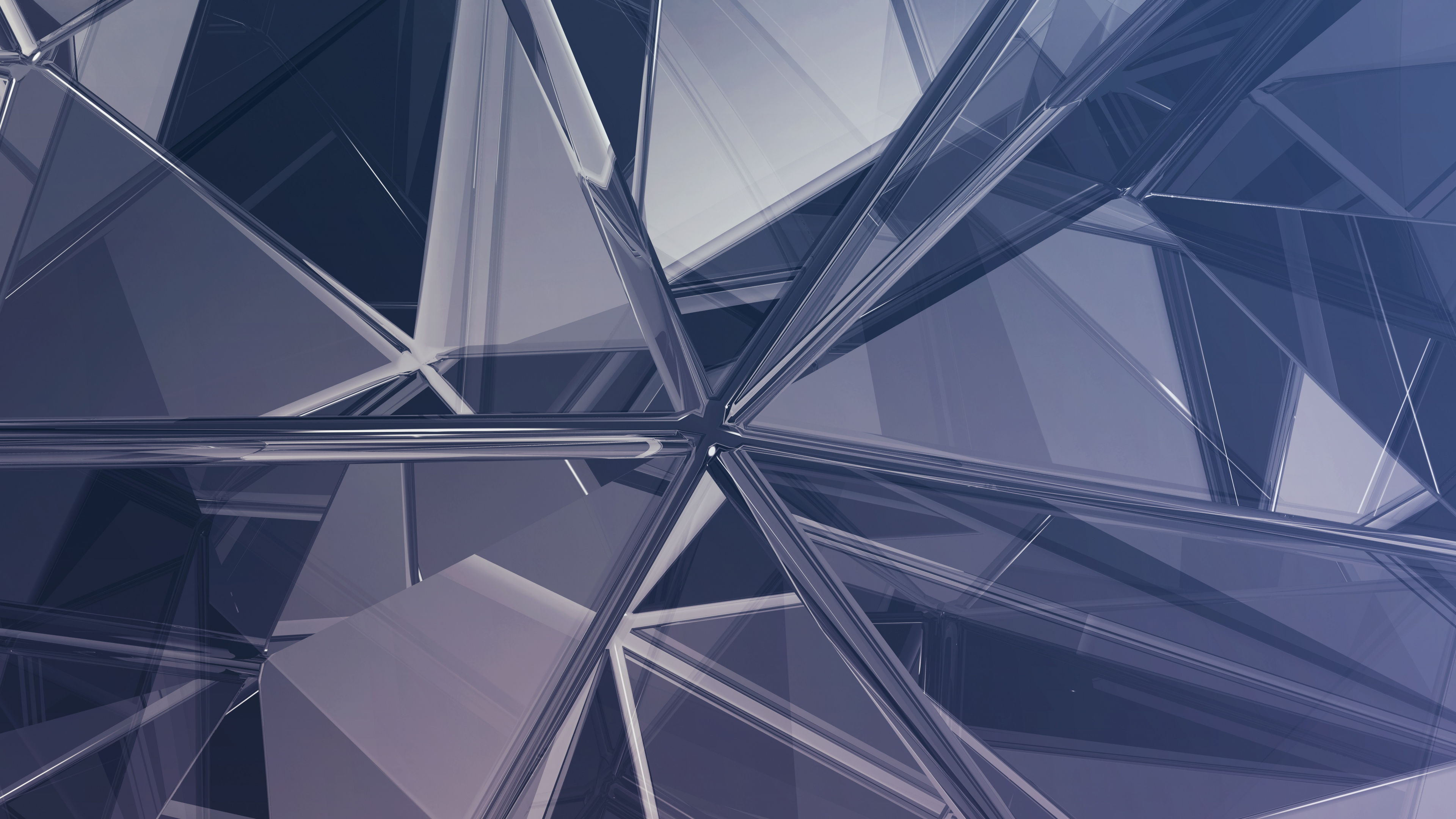 White and Black Glass Ceiling. Wallpaper in 3840x2160 Resolution