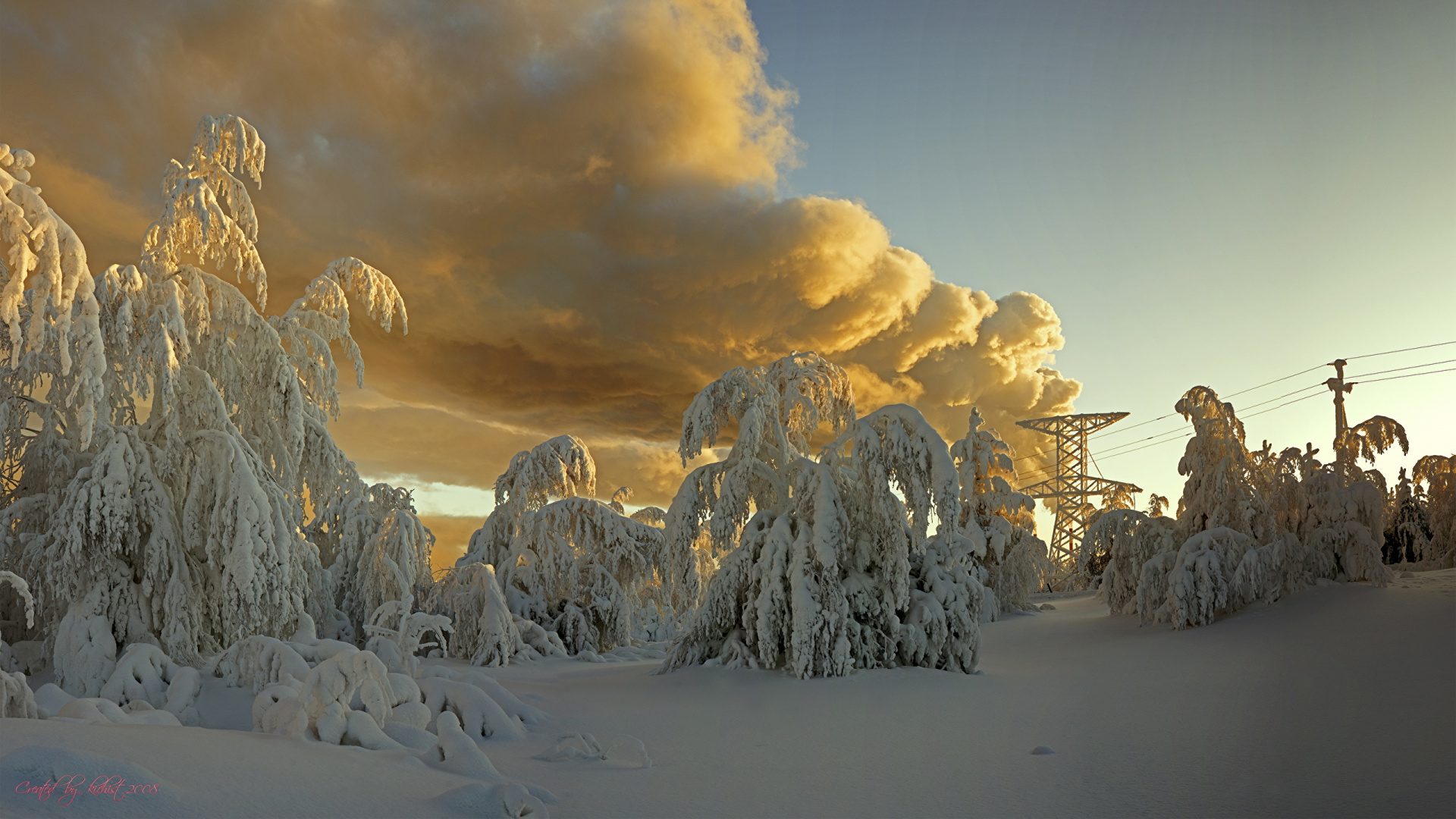 Snow Covered Mountain Under Cloudy Sky During Daytime. Wallpaper in 1920x1080 Resolution