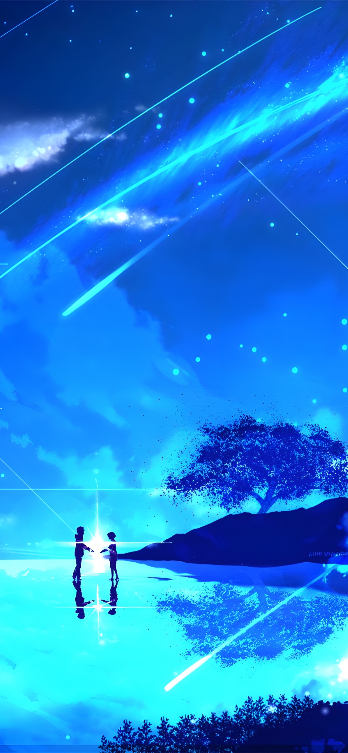 Your Name, Mitsuha Miyamizu, Taki Tachibana, Poster, Anime Art. Wallpaper in 1125x2436 Resolution