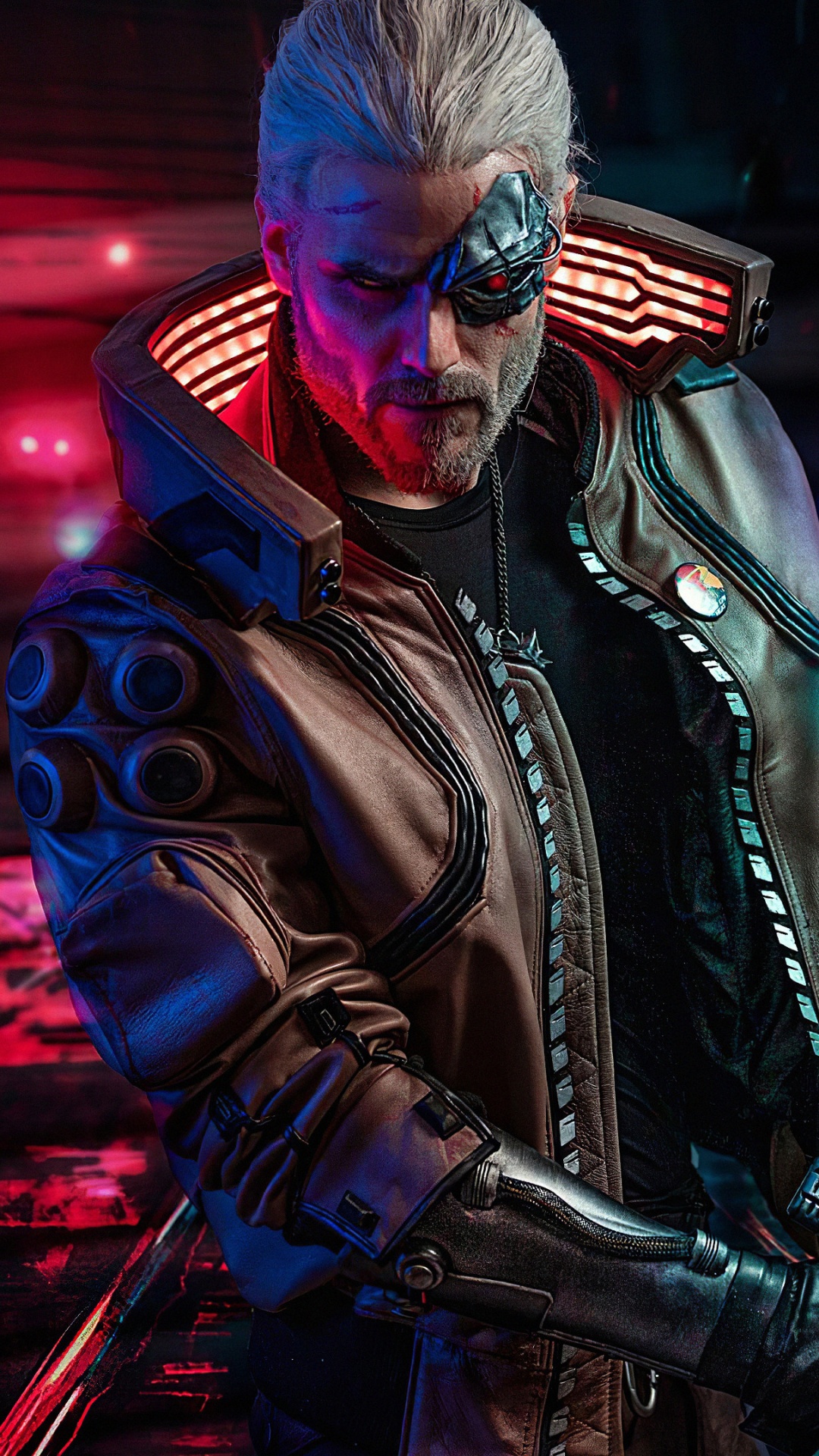 Cyberpunk 2077, Cyberpunk, Johnny Silverhand, Morado, Músico. Wallpaper in 1080x1920 Resolution