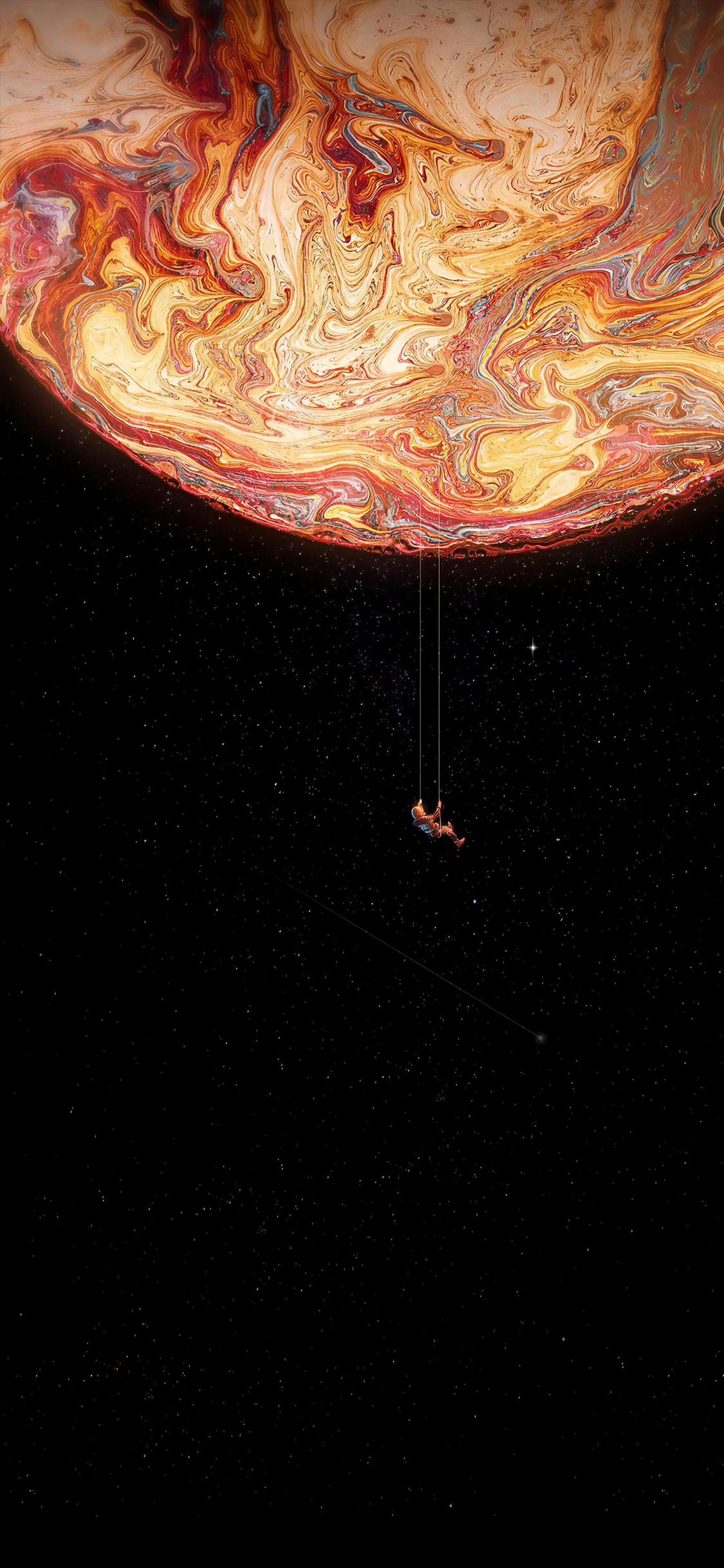 太空艺术 Amoled, 内, 艺术, 空间技术 壁纸 1125x2436 允许