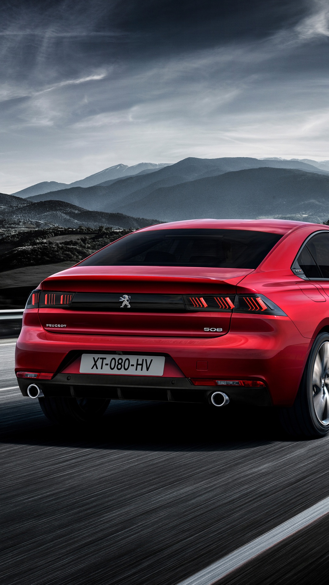 Red Bmw m 3 on Road. Wallpaper in 1080x1920 Resolution