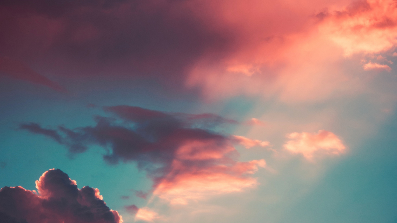 Aesthetics, Cloud, Atmosphere, Afterglow, Azure. Wallpaper in 1366x768 Resolution