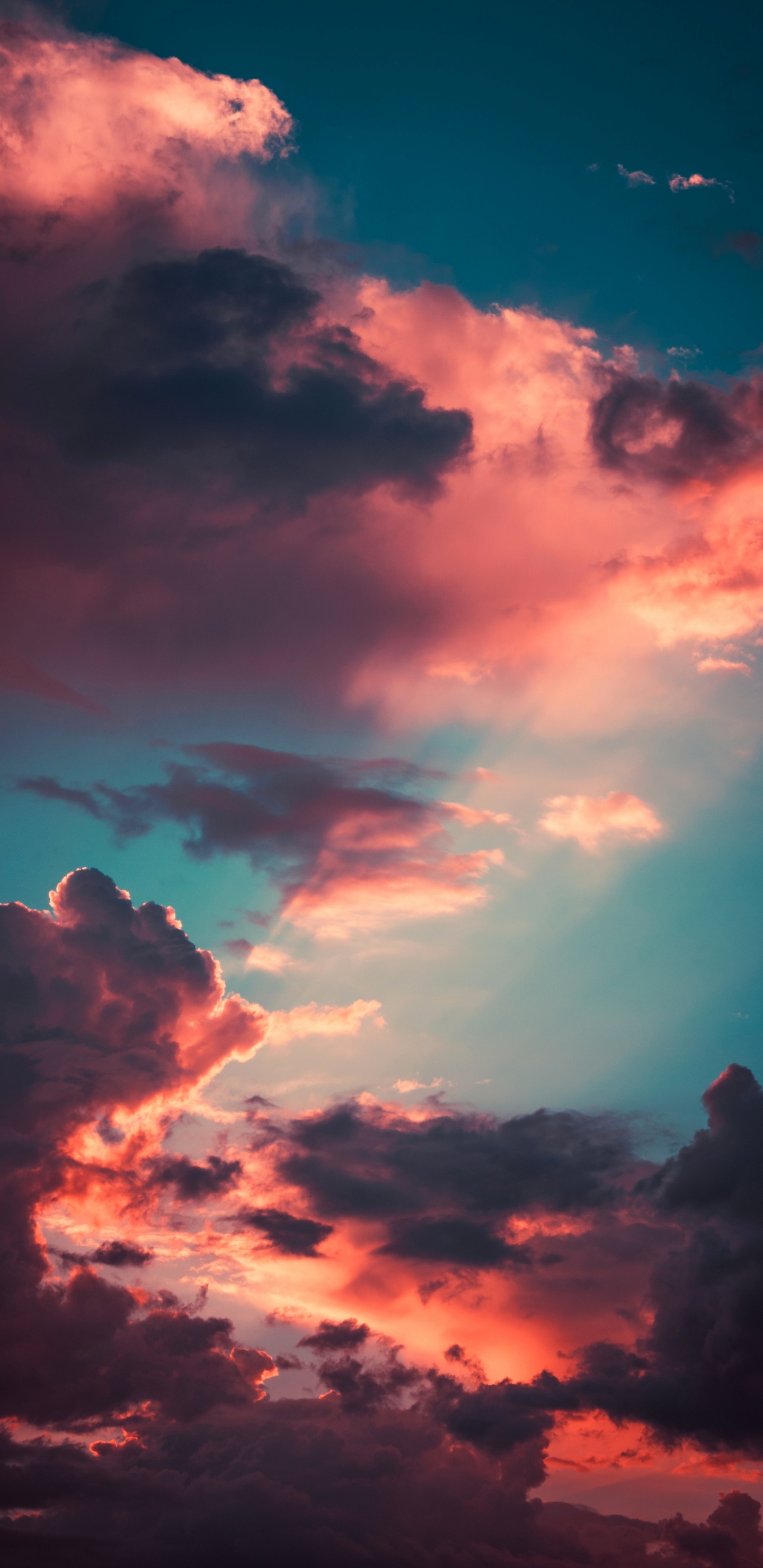 Aesthetics, Cloud, Atmosphere, Afterglow, Azure. Wallpaper in 1440x2960 Resolution