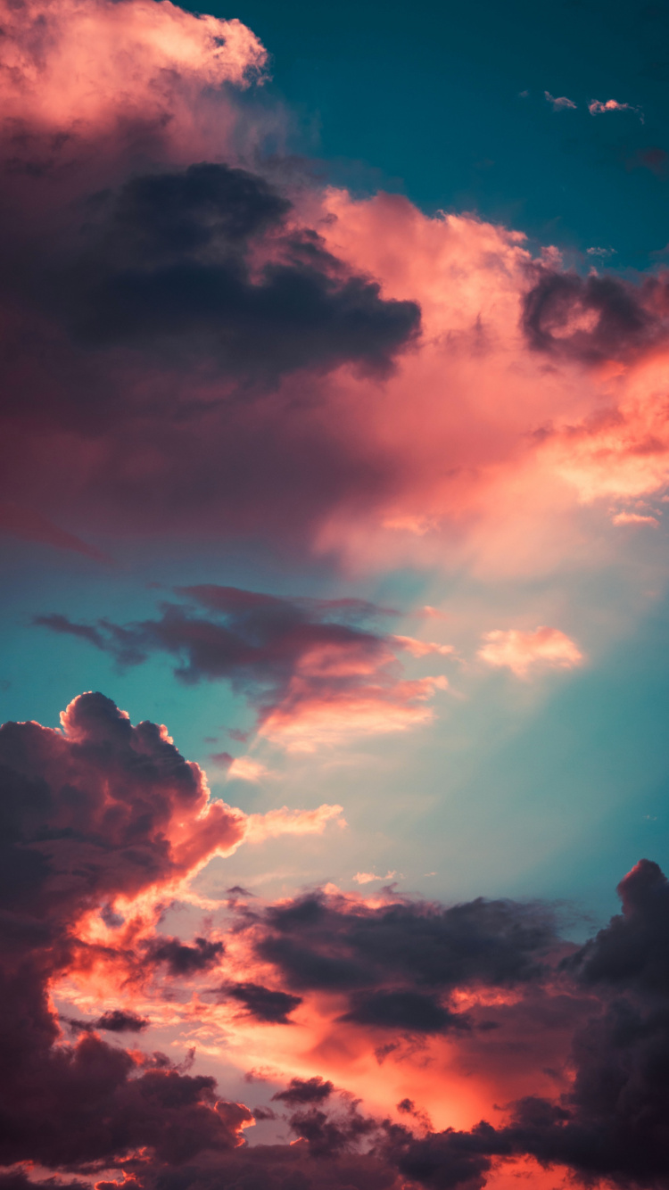 Ästhetik, Cloud, Atmosphäre, Afterglow, Azure. Wallpaper in 750x1334 Resolution