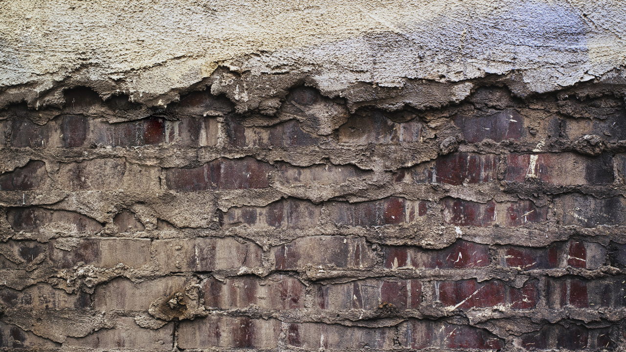 Braune Und Graue Backsteinmauer. Wallpaper in 1280x720 Resolution