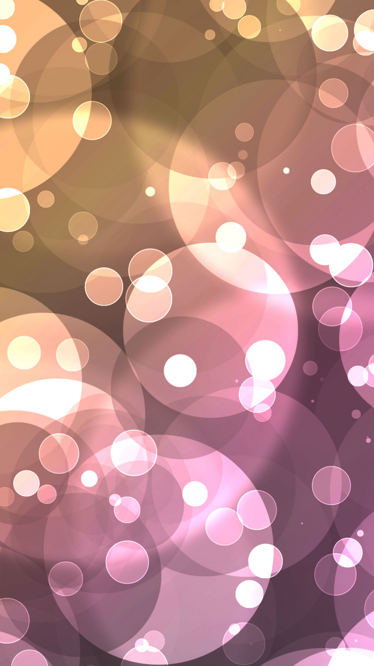 Pink and White Bokeh Lights. Wallpaper in 750x1334 Resolution