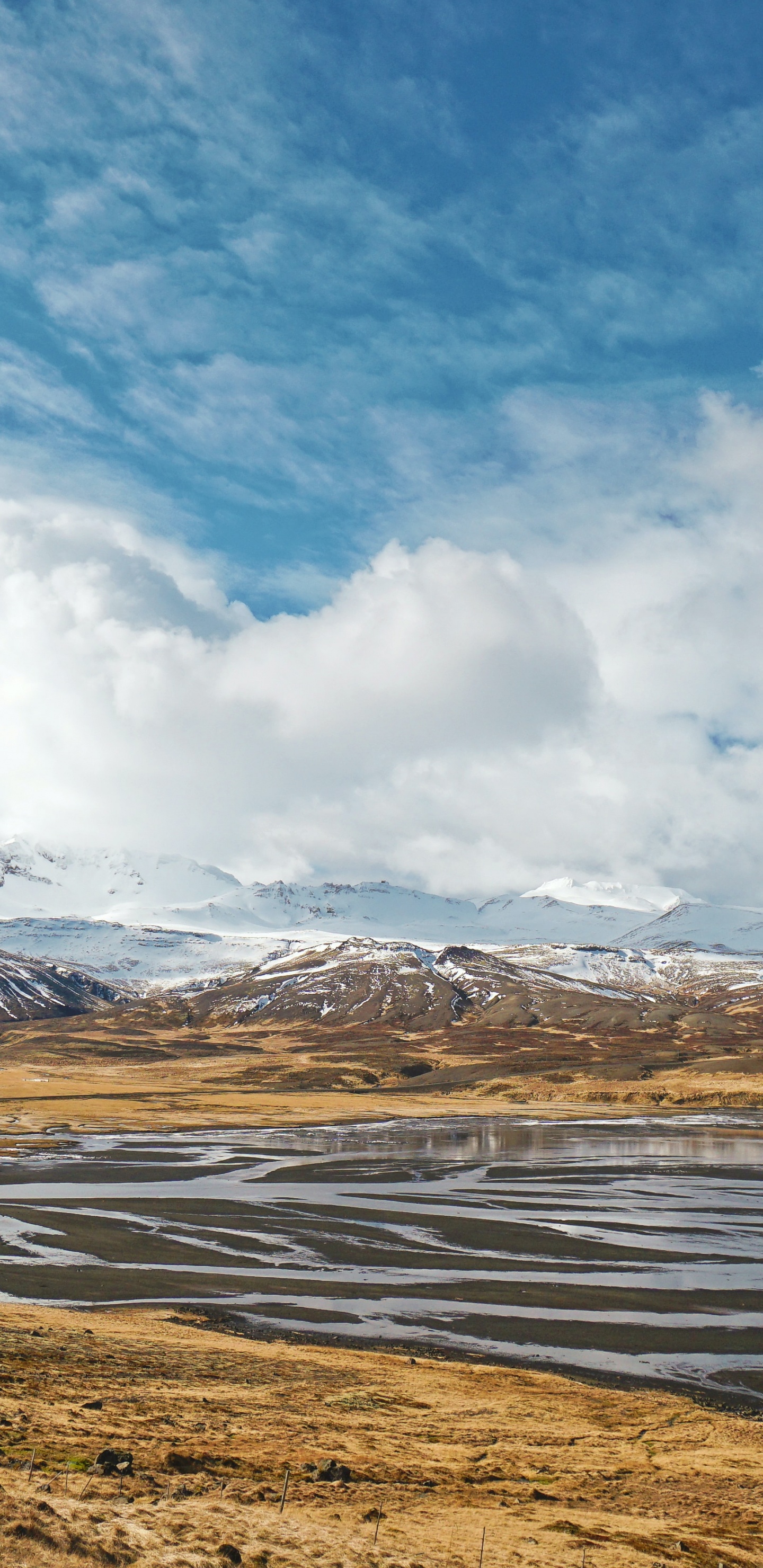 Montaña, Agua, Paisaje Natural, Highland, Cumulus. Wallpaper in 1440x2960 Resolution