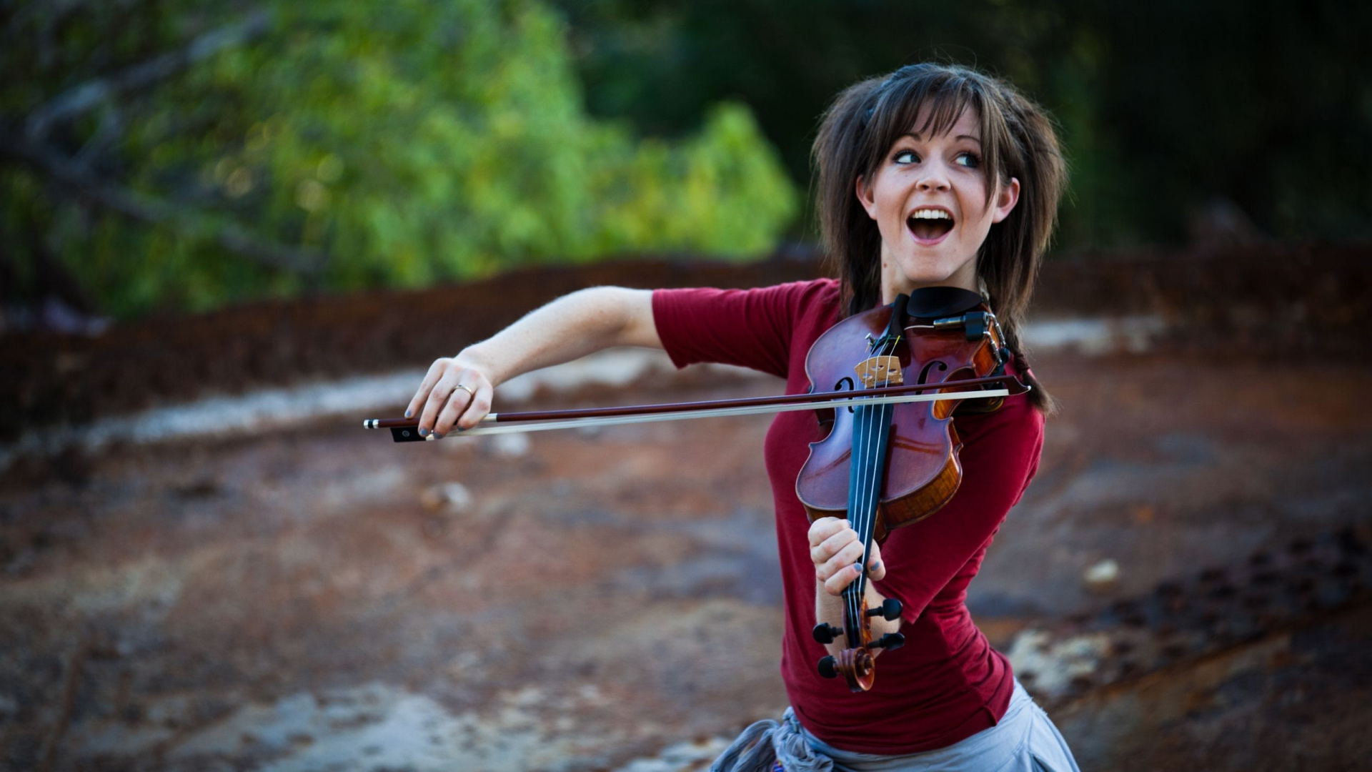 Lindsey Stirling, Violin, Recreation, Music, Girl. Wallpaper in 1920x1080 Resolution