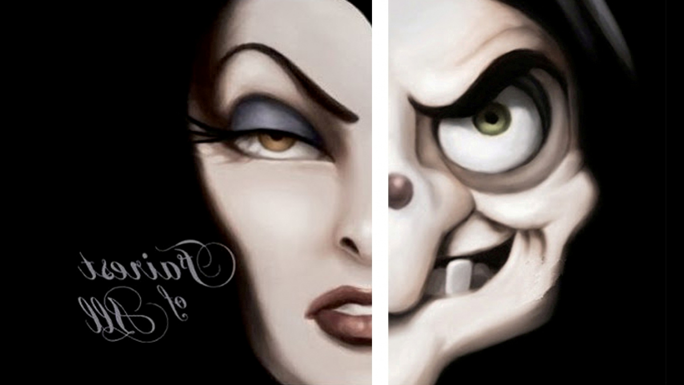 Womans Face With Black Eye Shadow. Wallpaper in 1366x768 Resolution