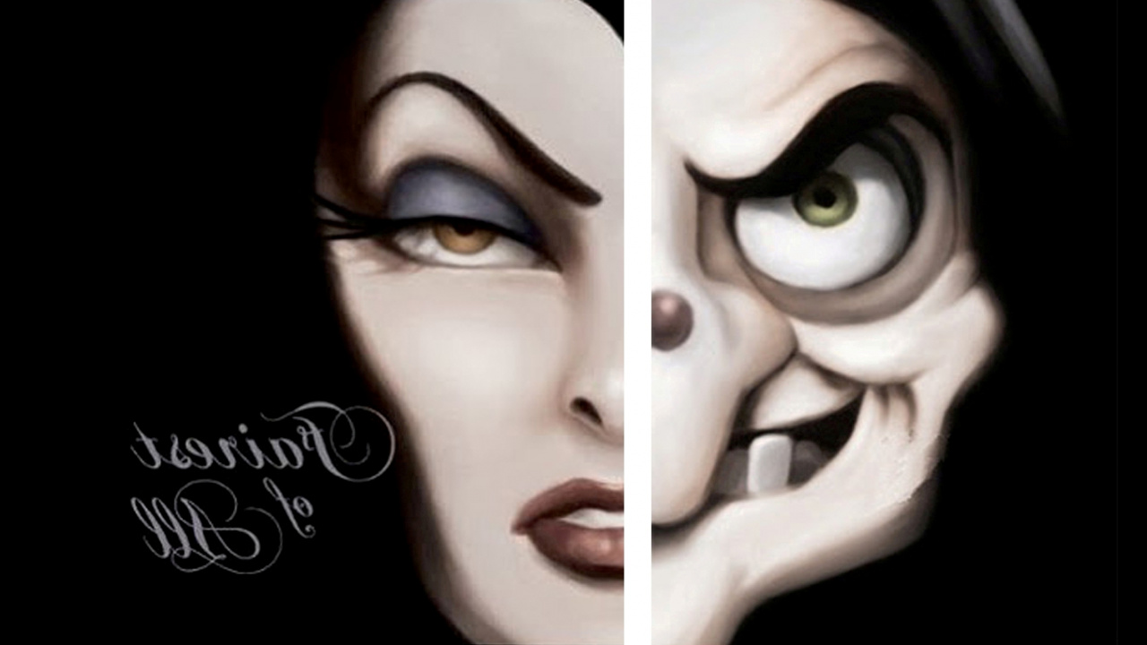 Frauengesicht Mit Schwarzem Lidschatten. Wallpaper in 1280x720 Resolution