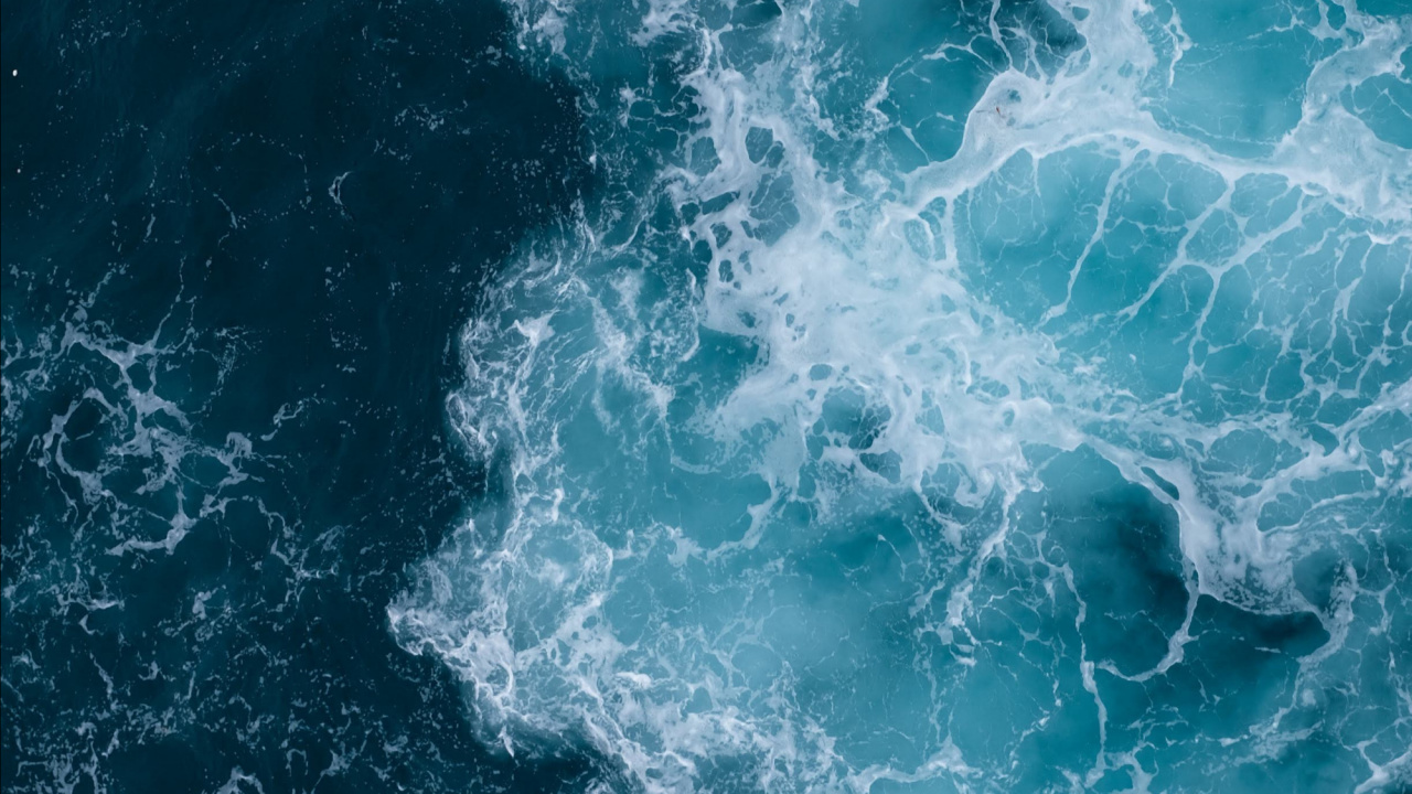 Sea, Ocean, Water, Liquid, Azure. Wallpaper in 1280x720 Resolution