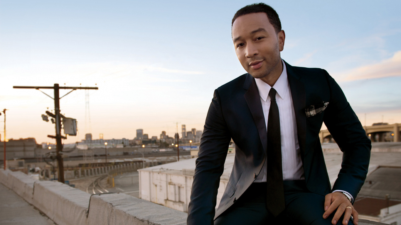 John Legend, Suit, Formal Wear, Tuxedo, Businessperson. Wallpaper in 1366x768 Resolution