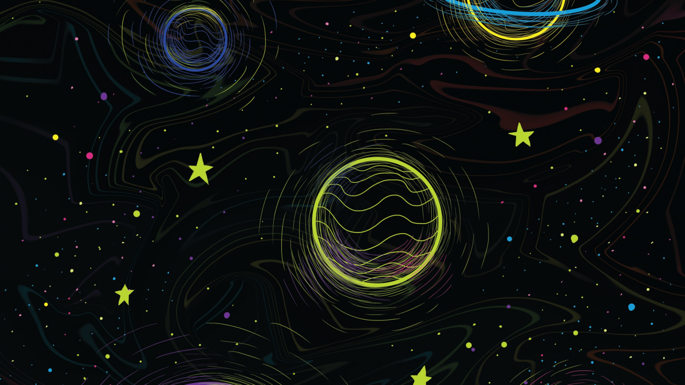 光, 黑色的, 天文学对象, 艺术, 科学 壁纸 1366x768 允许