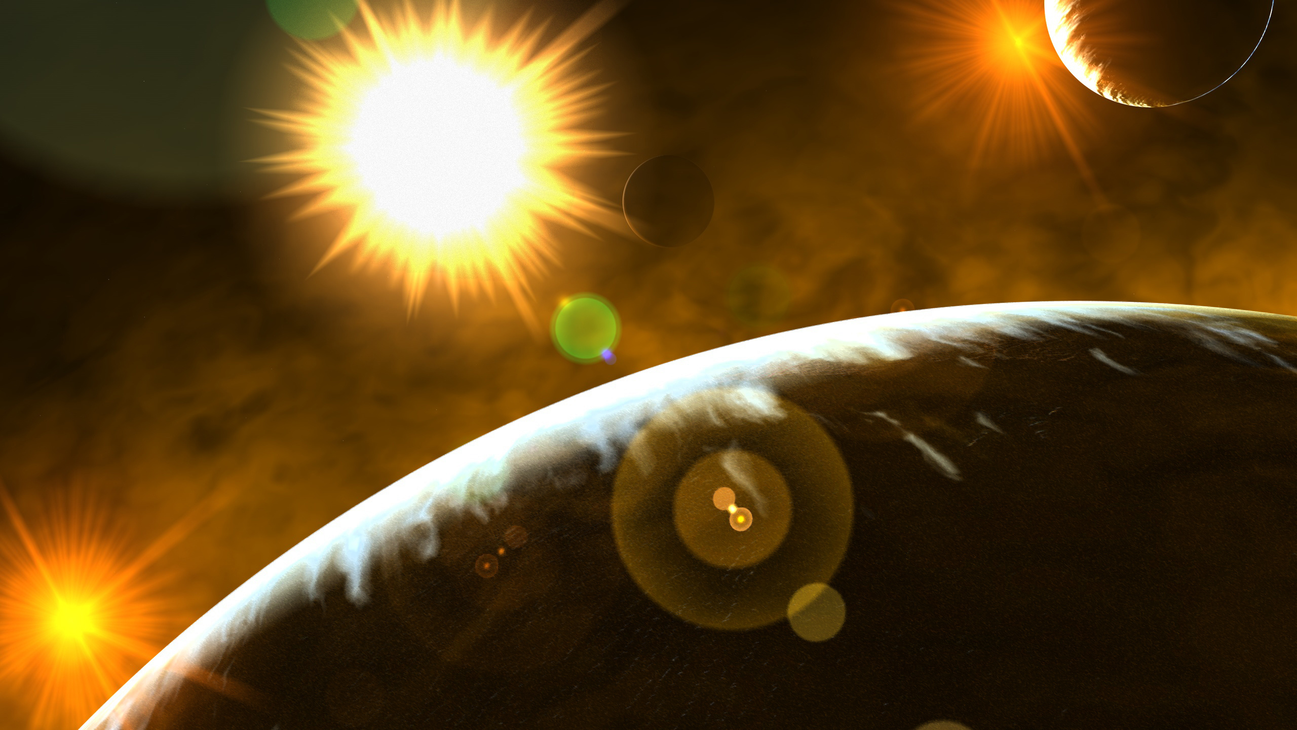 这个星球, 光, 天文学对象, 空间, 阳光 壁纸 2560x1440 允许