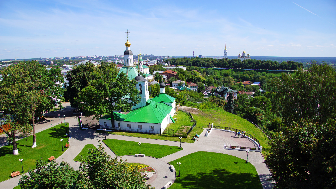 城市, 公园, 娱乐, 俄罗斯, 鸟瞰图 壁纸 1280x720 允许