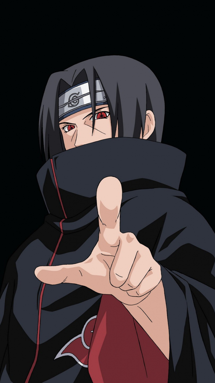 Personnage D'anime Masculin Aux Cheveux Noirs. Wallpaper in 750x1334 Resolution