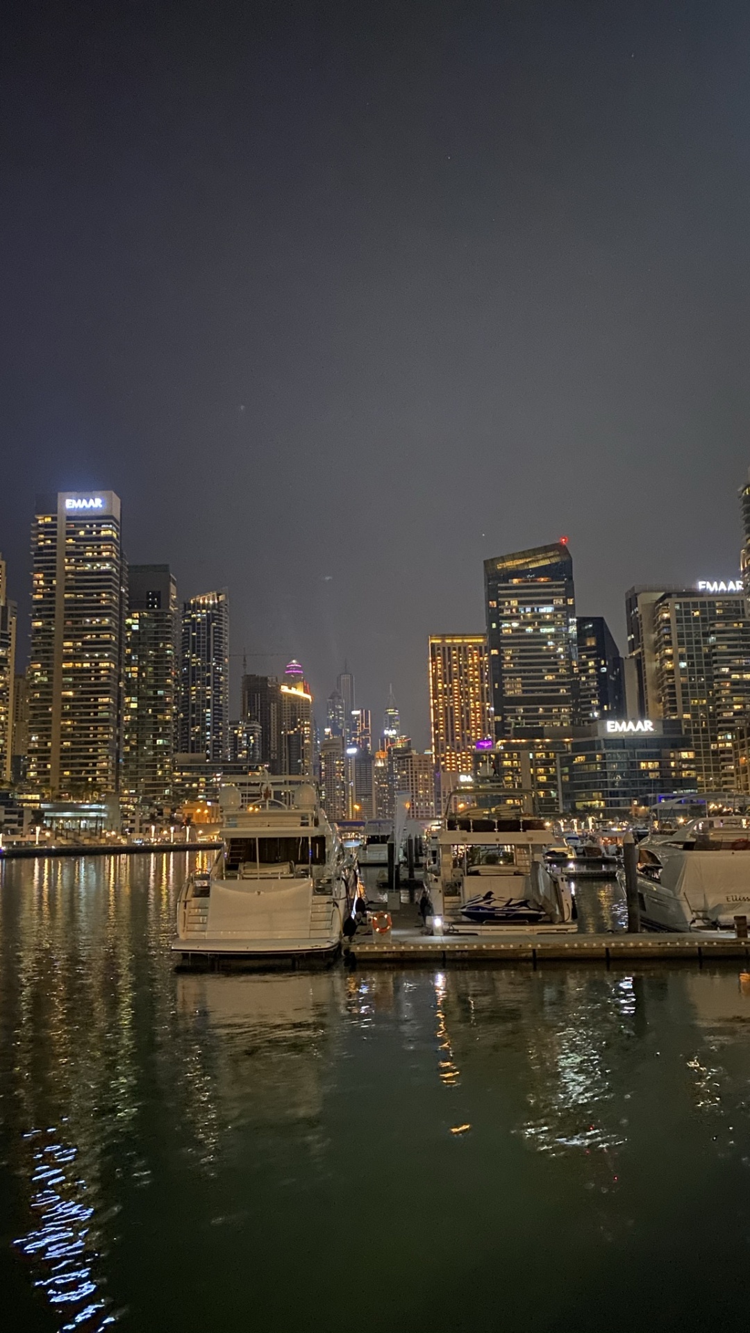 Dubai, Dubai Marina, Stadtlandschaften, Nacht, Tower Block. Wallpaper in 1080x1920 Resolution
