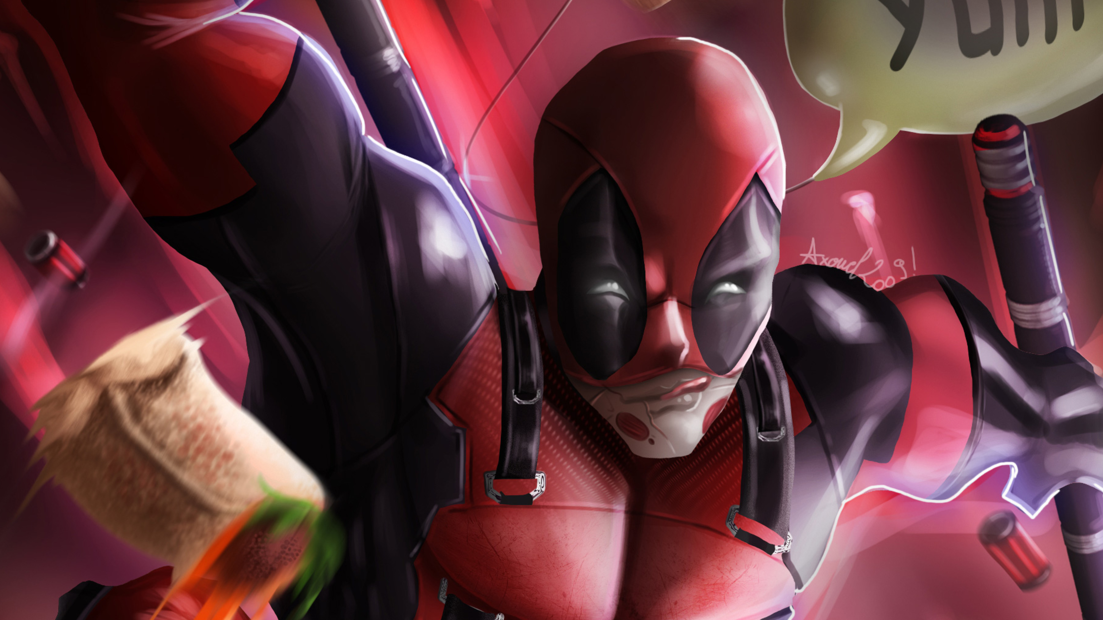 Red Haired Male Anime Character. Wallpaper in 3840x2160 Resolution