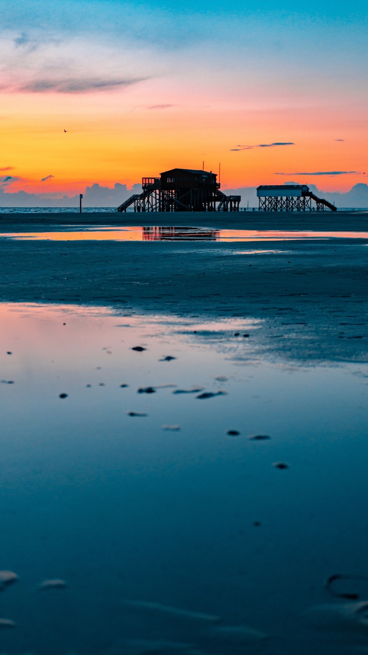大海, 人体内的水, 海洋, 地平线, 反射 壁纸 720x1280 允许