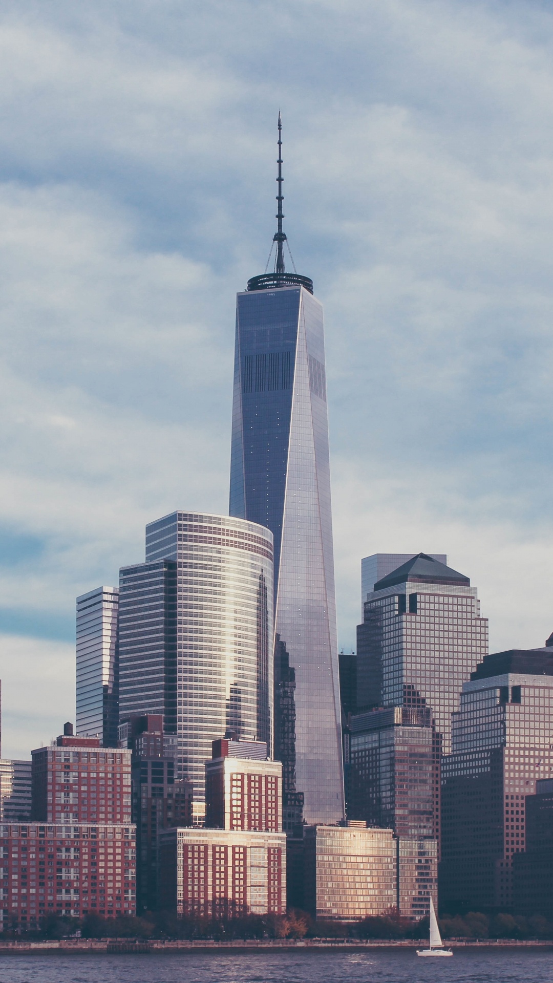 City Skyline Under White Clouds During Daytime. Wallpaper in 1080x1920 Resolution