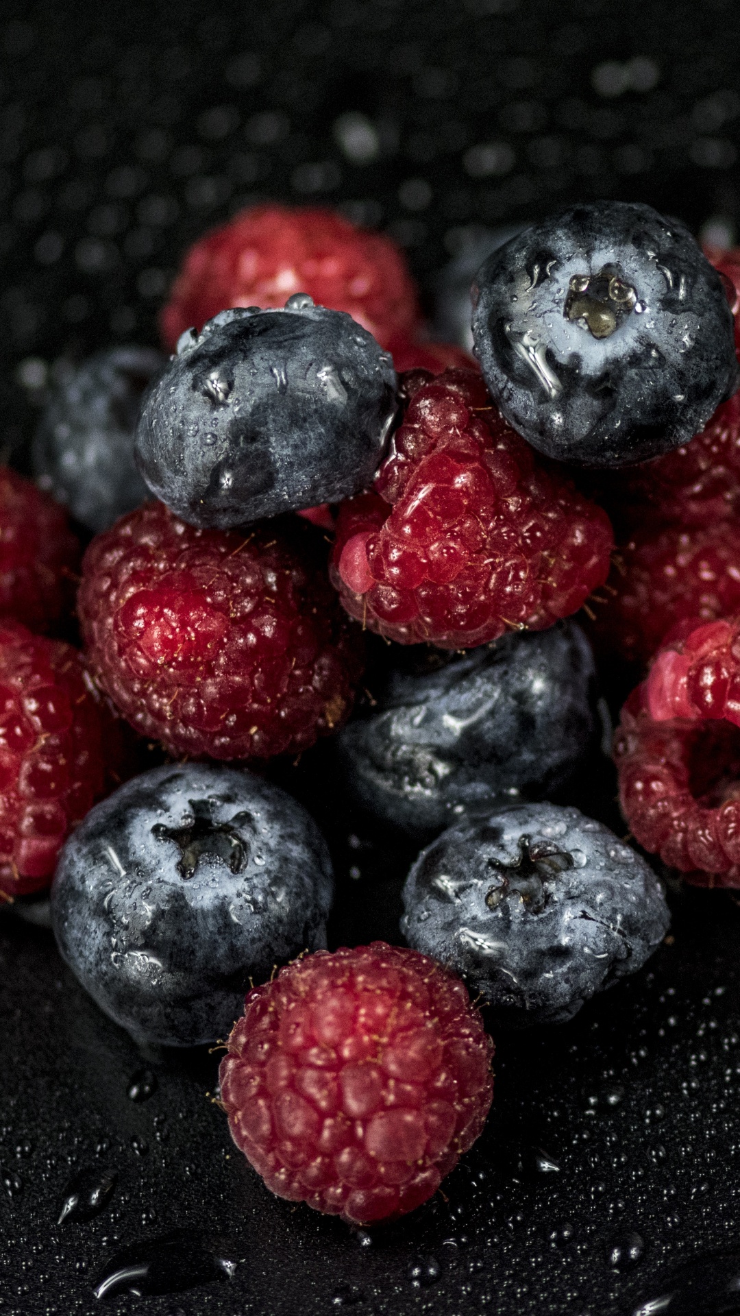 蓝莓, 树莓, 红树莓, 食品, 超级 壁纸 1080x1920 允许
