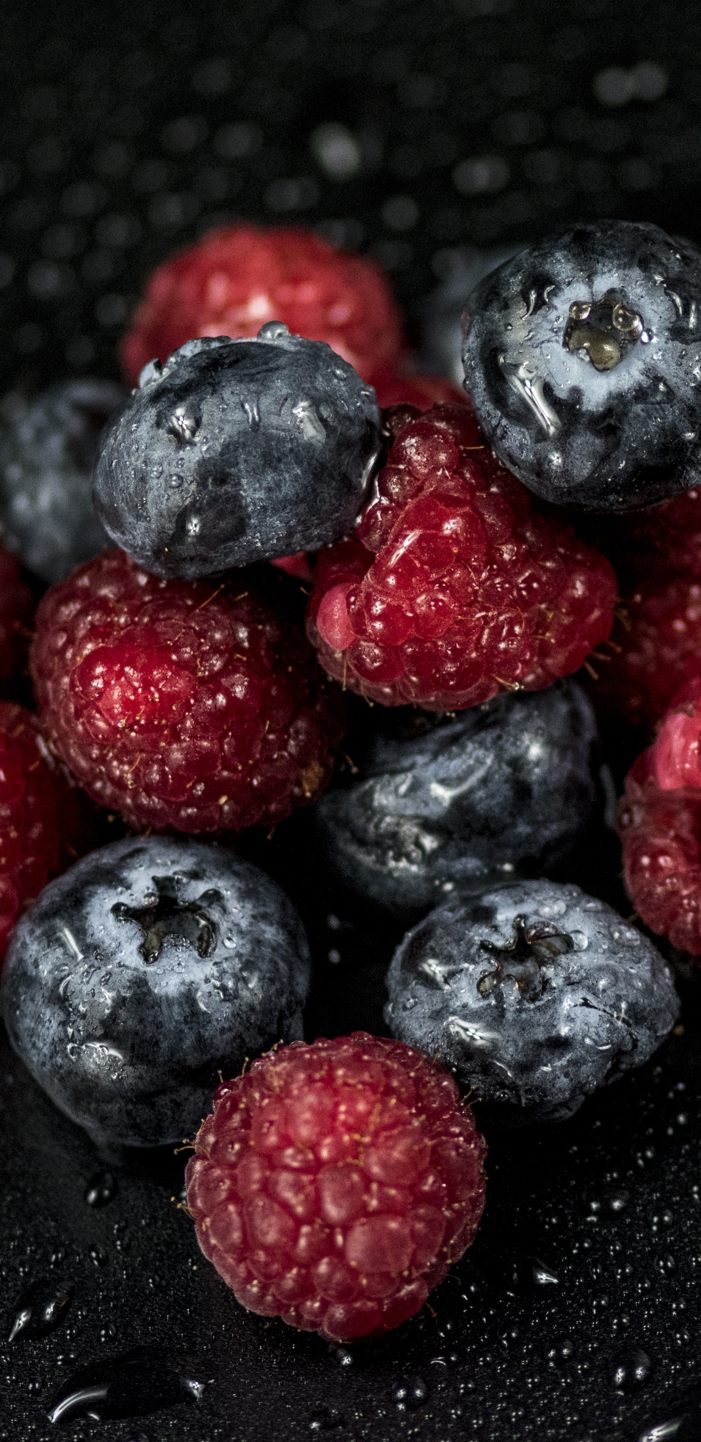 蓝莓, 树莓, 红树莓, 食品, 超级 壁纸 1440x2960 允许