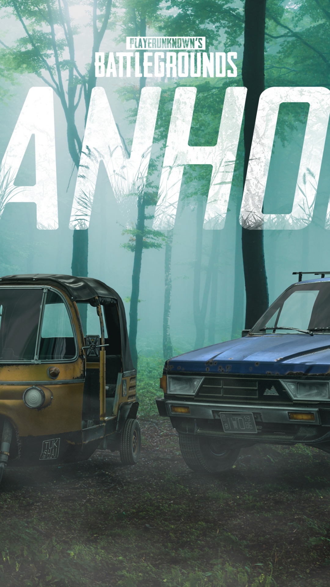 PUBG, Pubg Sanhok, Kunst, Automobil-Fenster Teil, Automotive Exterieur. Wallpaper in 1080x1920 Resolution