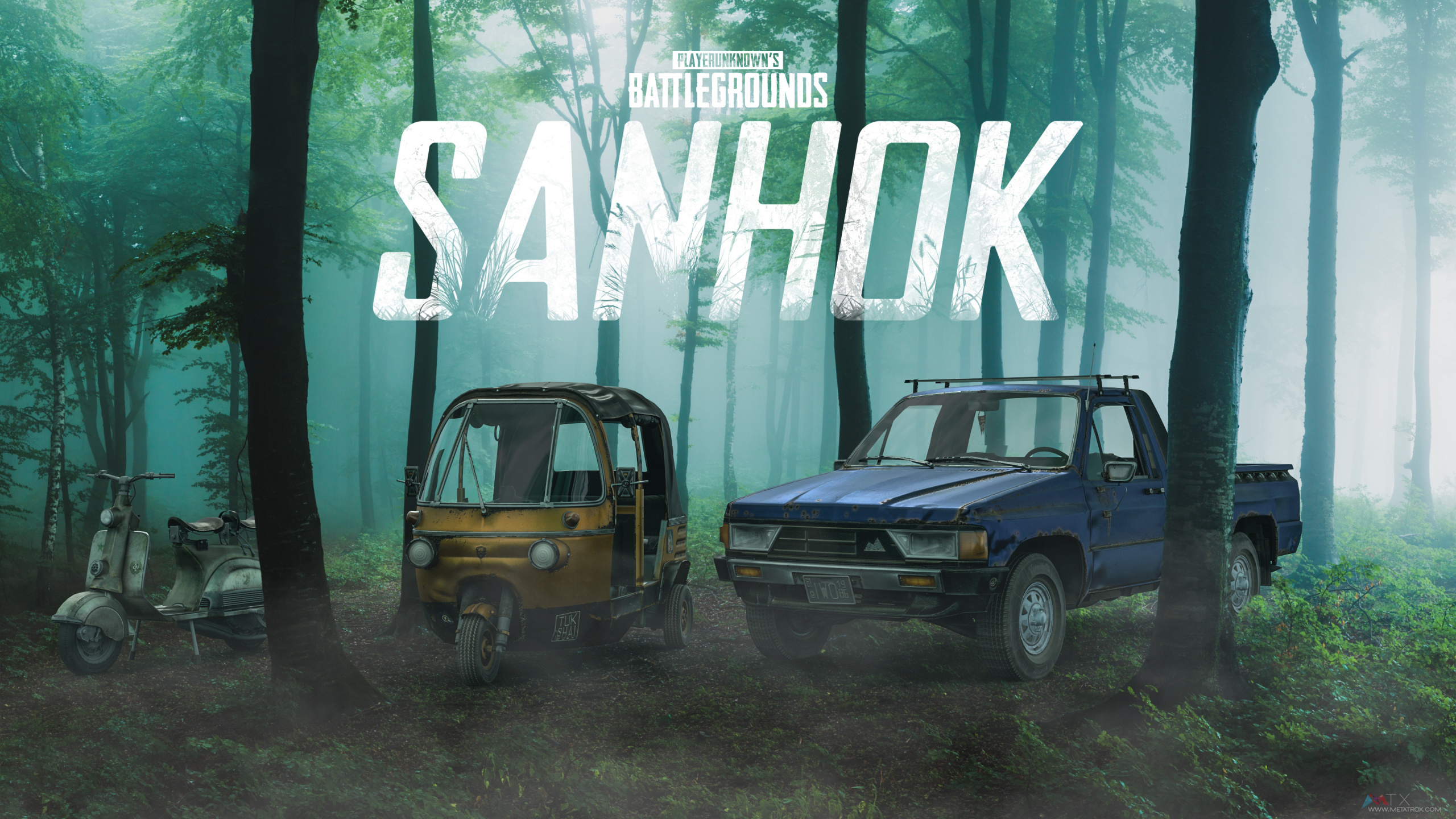 PUBG, Pubg Sanhok, Kunst, Automobil-Fenster Teil, Automotive Exterieur. Wallpaper in 2560x1440 Resolution