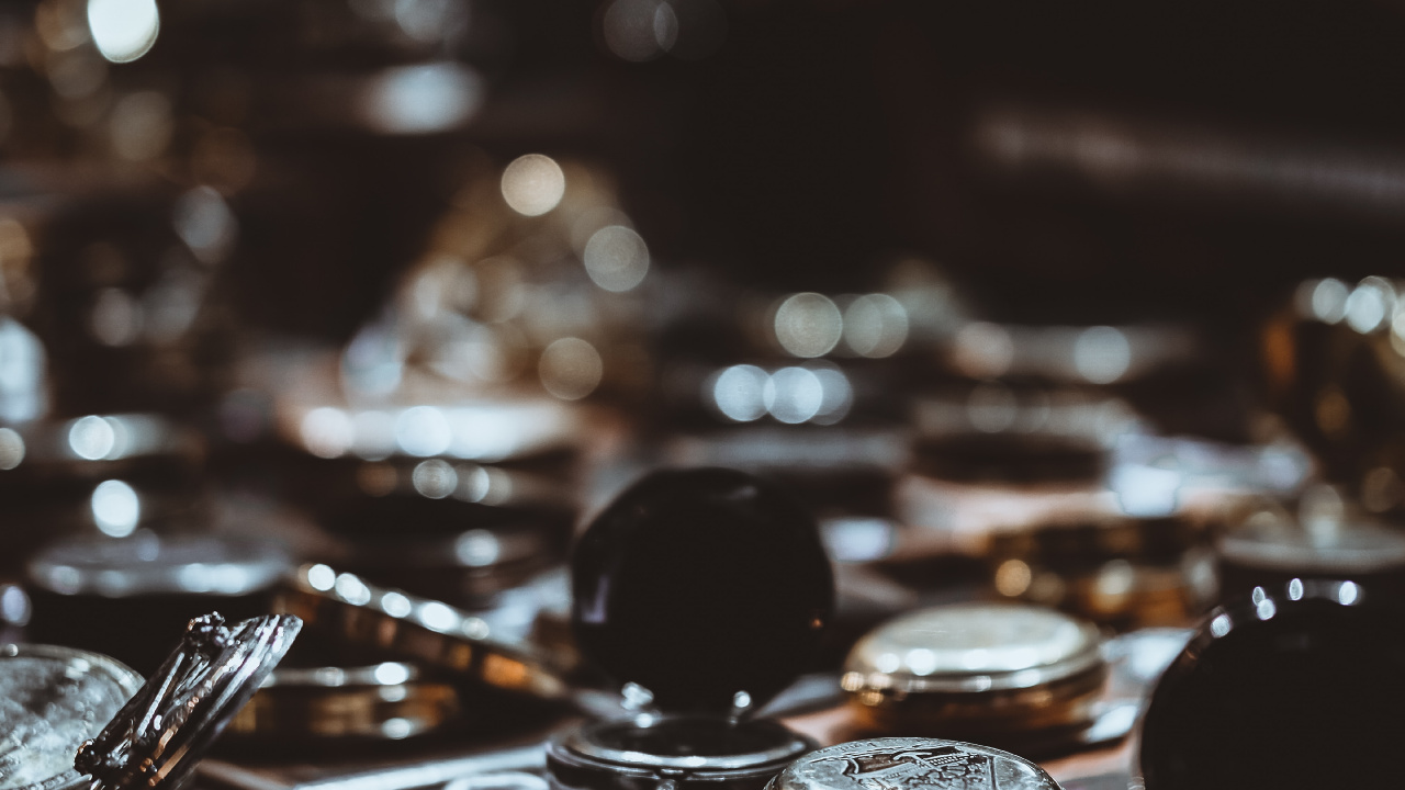 Silver Round Coins on Table. Wallpaper in 1280x720 Resolution