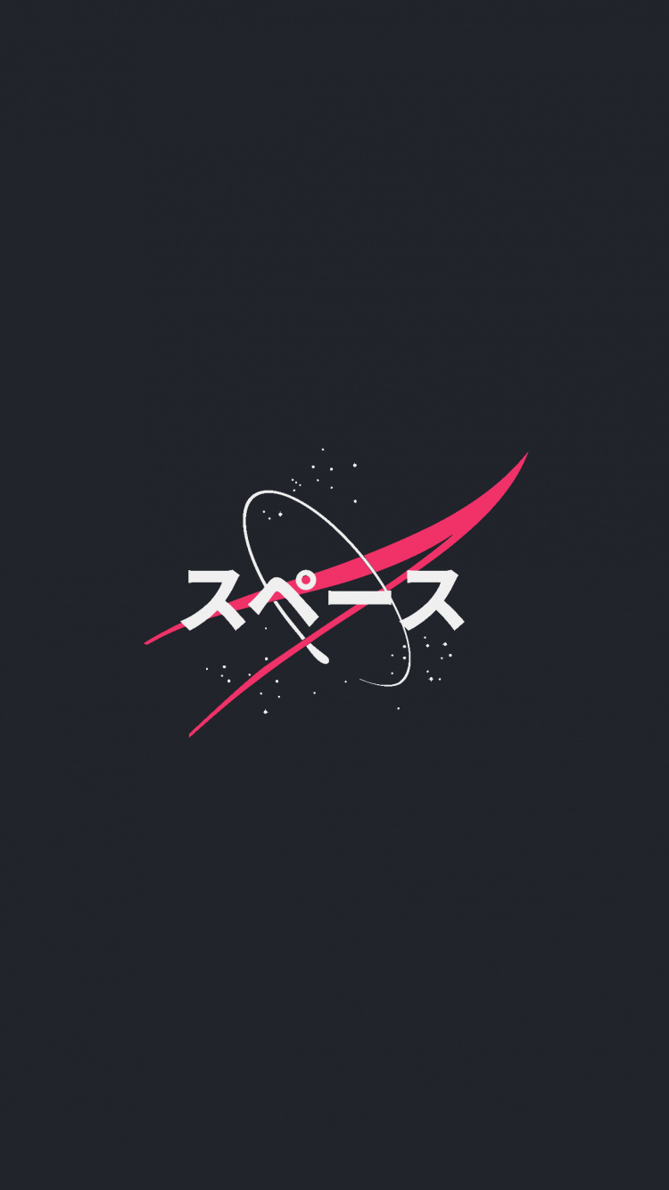 SPACE NASA LOGO JAPANESE 壁纸 750x1334 允许