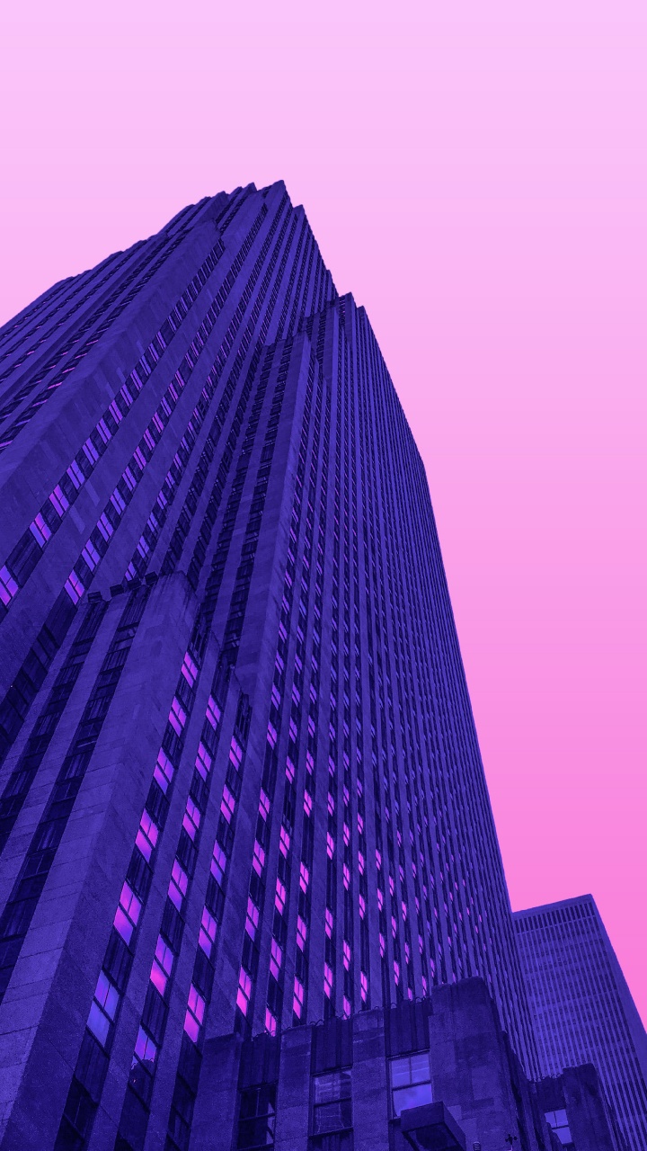 Black and Gray High Rise Building. Wallpaper in 720x1280 Resolution