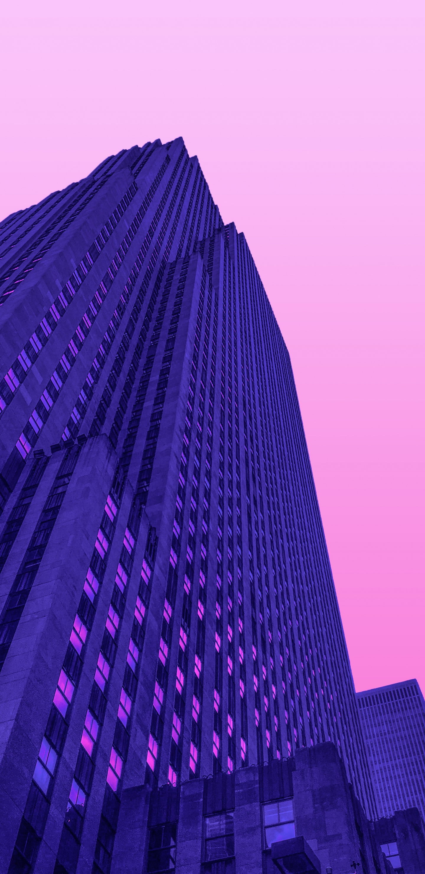 Edificio de Gran Altura Negro y Gris. Wallpaper in 1440x2960 Resolution