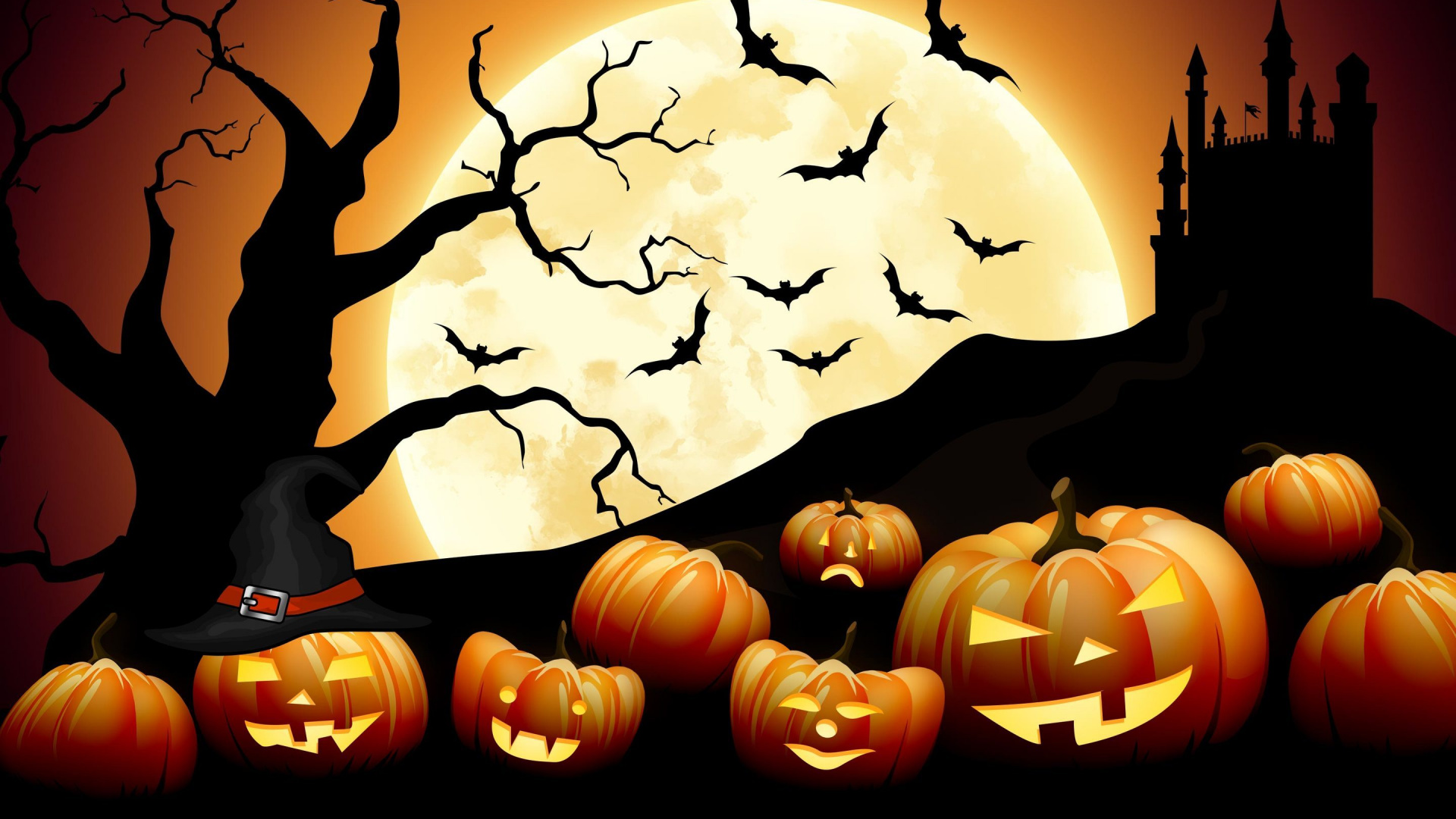 Calabaza, Schnitzerei, Kürbis, Cucurbita, Halloween-Kürbisse. Wallpaper in 1920x1080 Resolution