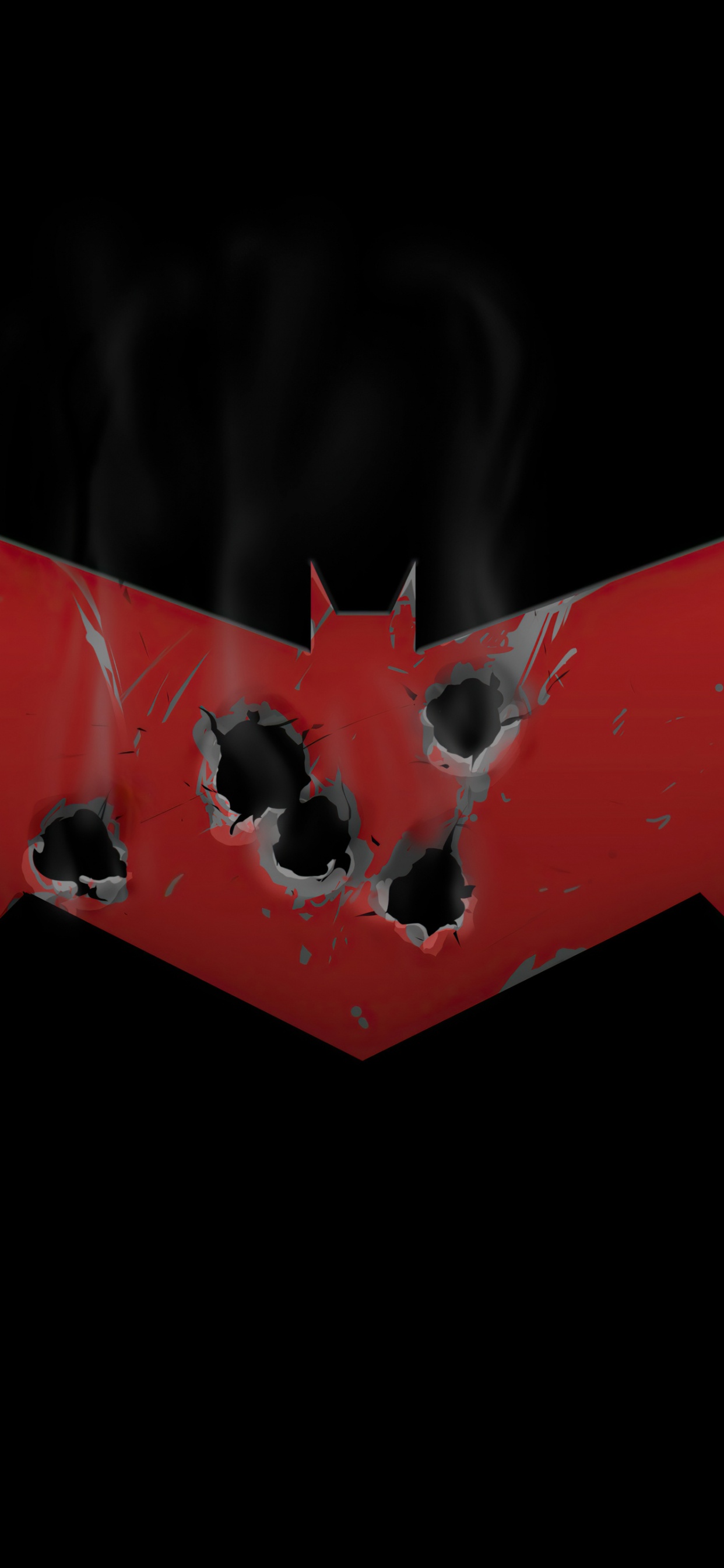 Batman, Red Hood, Jason Todd, Graphics, Logo. Wallpaper in 1242x2688 Resolution