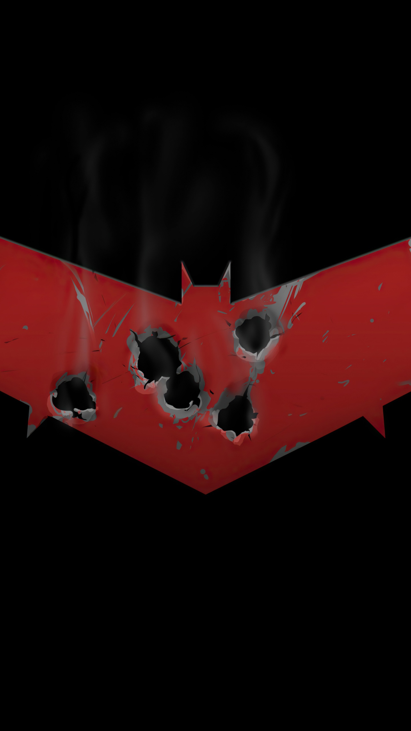 Batman, Red Hood, Jason Todd, Graphics, Logo. Wallpaper in 1440x2560 Resolution