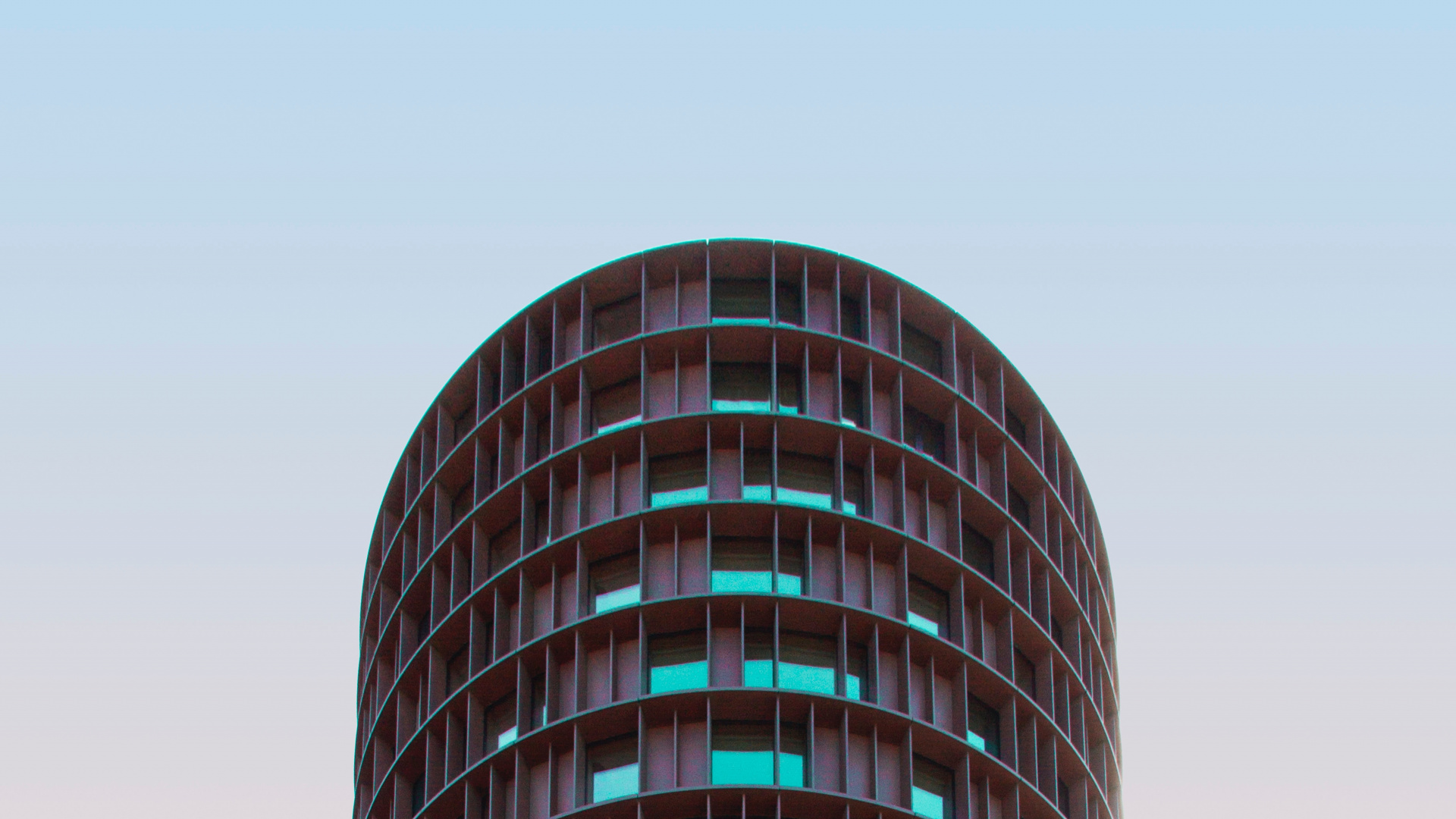 Bâtiment Rond Gris et Noir. Wallpaper in 1920x1080 Resolution