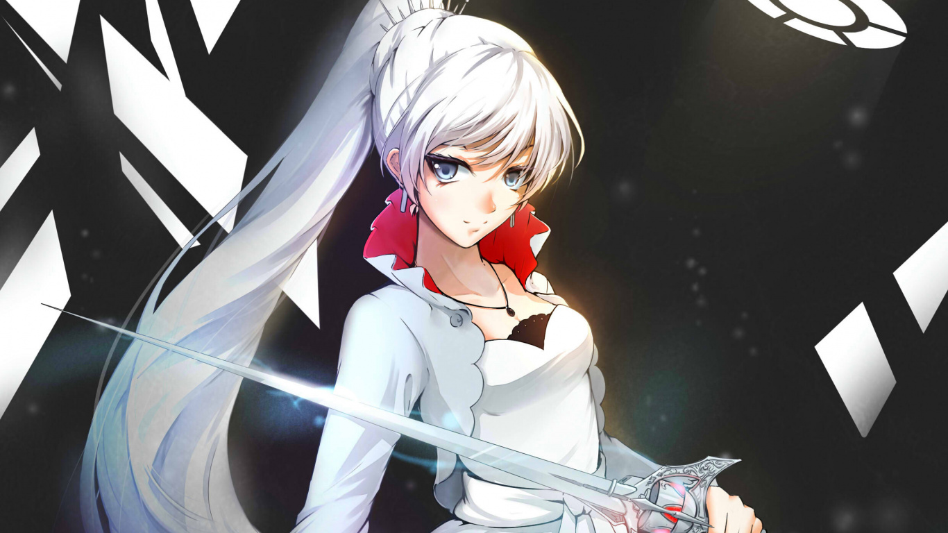 Woman in White Blazer Anime Character. Wallpaper in 1366x768 Resolution