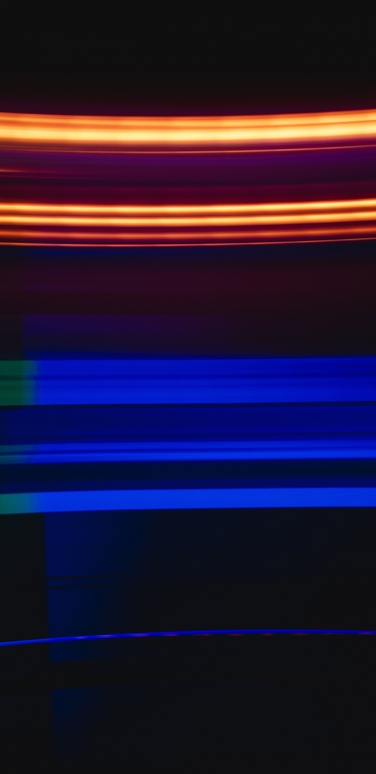 Blaue Rote Und Gelbe Lichter. Wallpaper in 1440x2960 Resolution