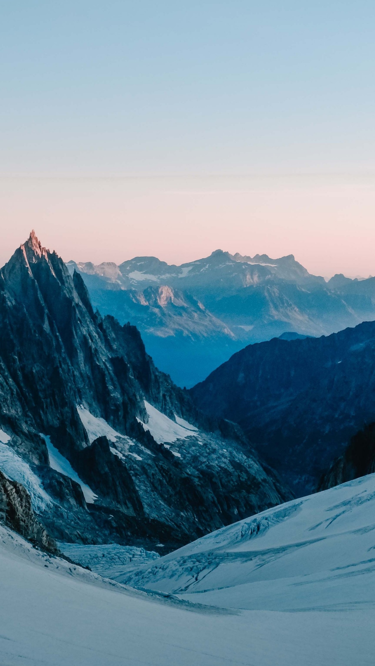 Dent du Gant, Neige, Pente, Paysage Naturel, Highland. Wallpaper in 1440x2560 Resolution