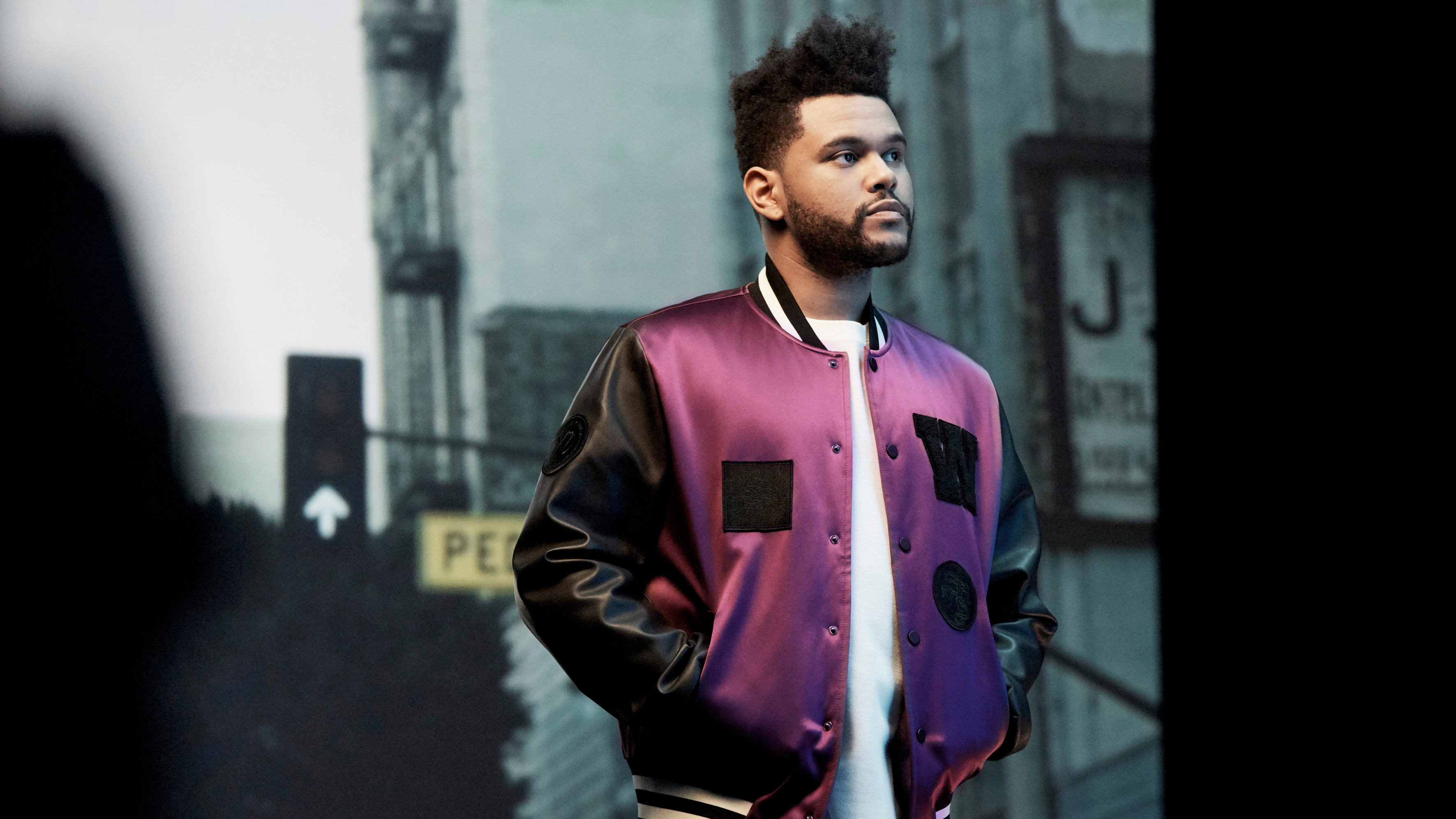 Download The Weeknd In Denim Jacket Wallpaper