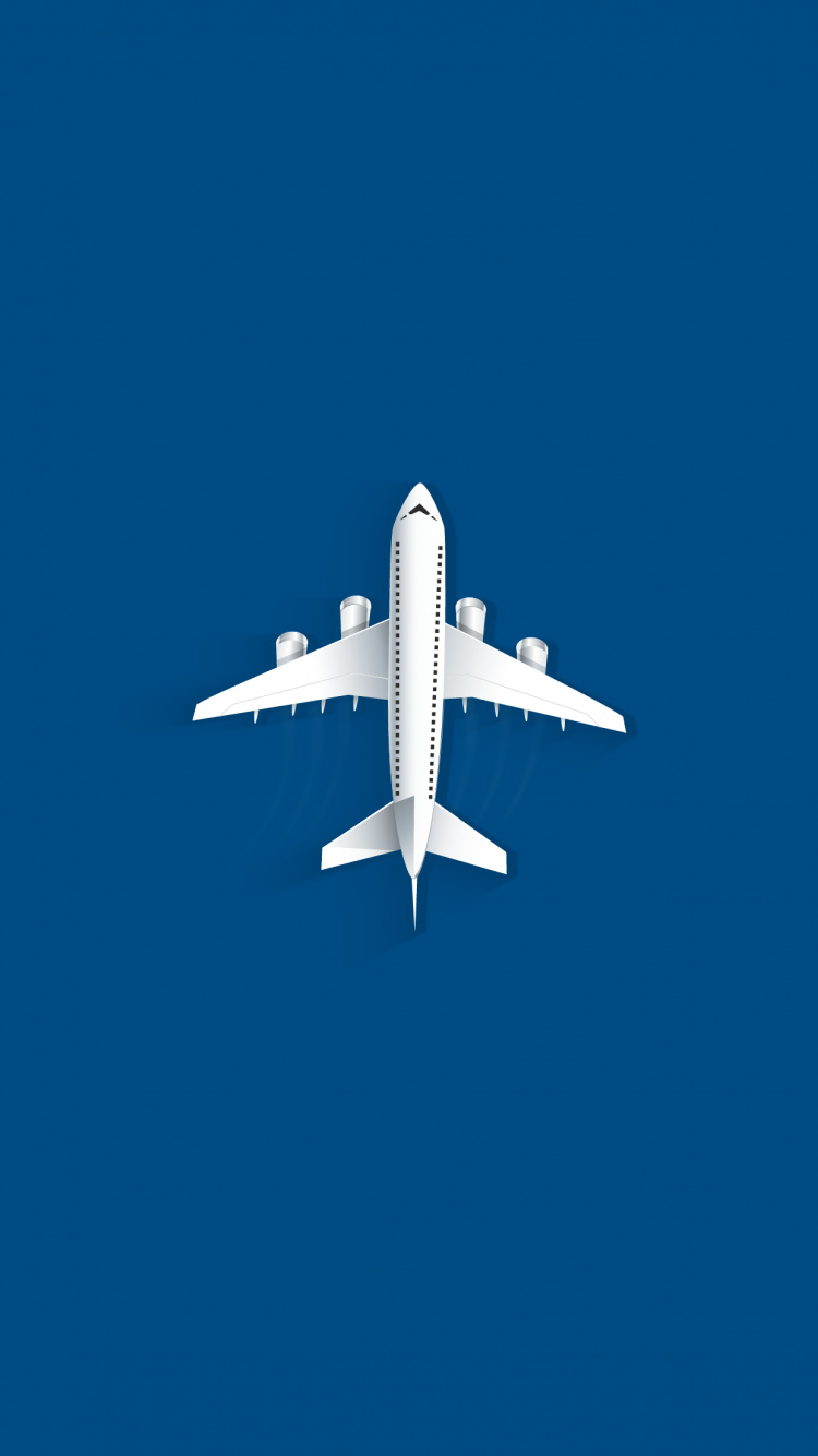 Airplane, Airline, Aircraft, Aviation, Airliner. Wallpaper in 750x1334 Resolution