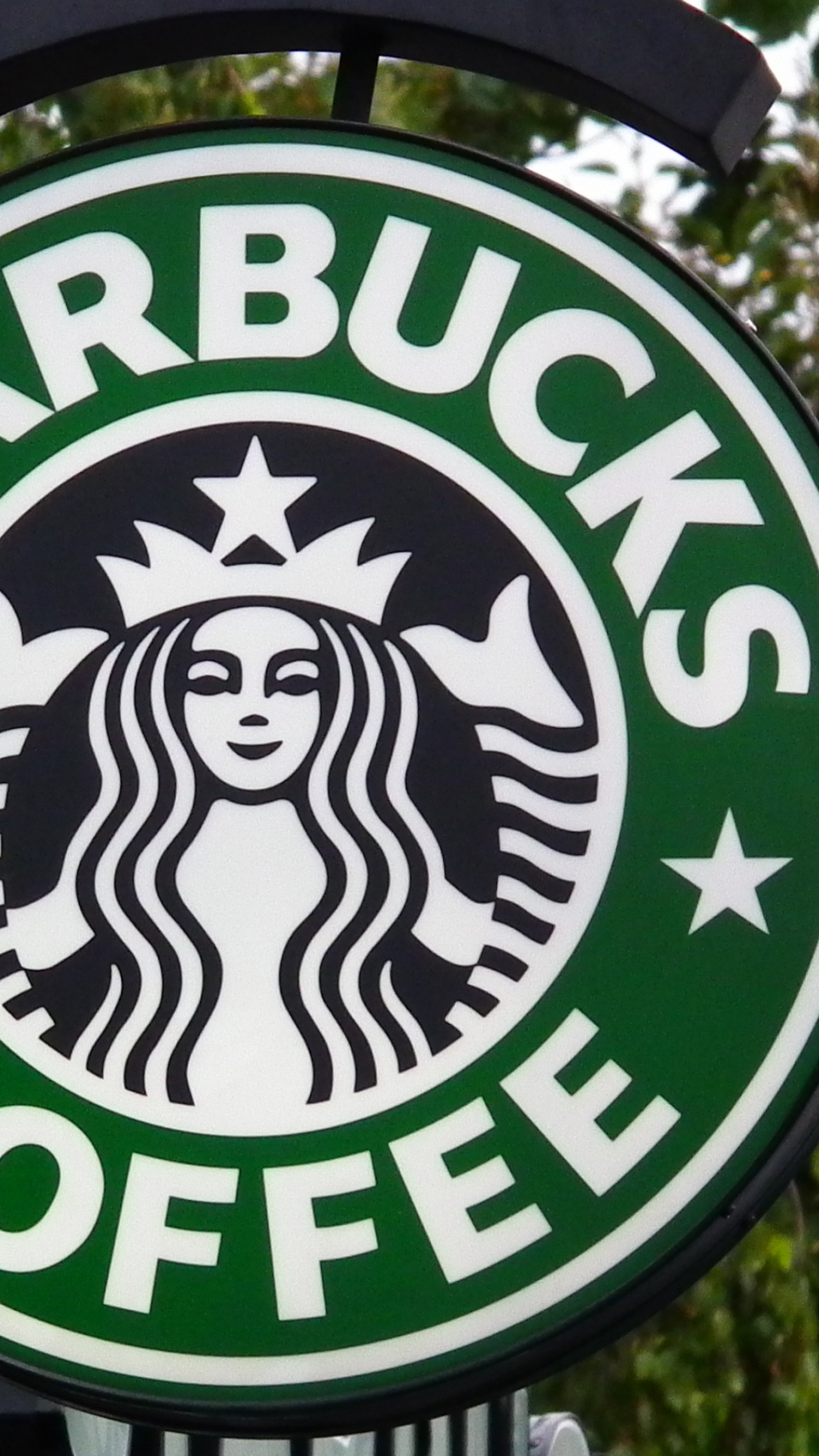 星巴克, 标牌, 街道标志, 娱乐, 绿色的 壁纸 1080x1920 允许
