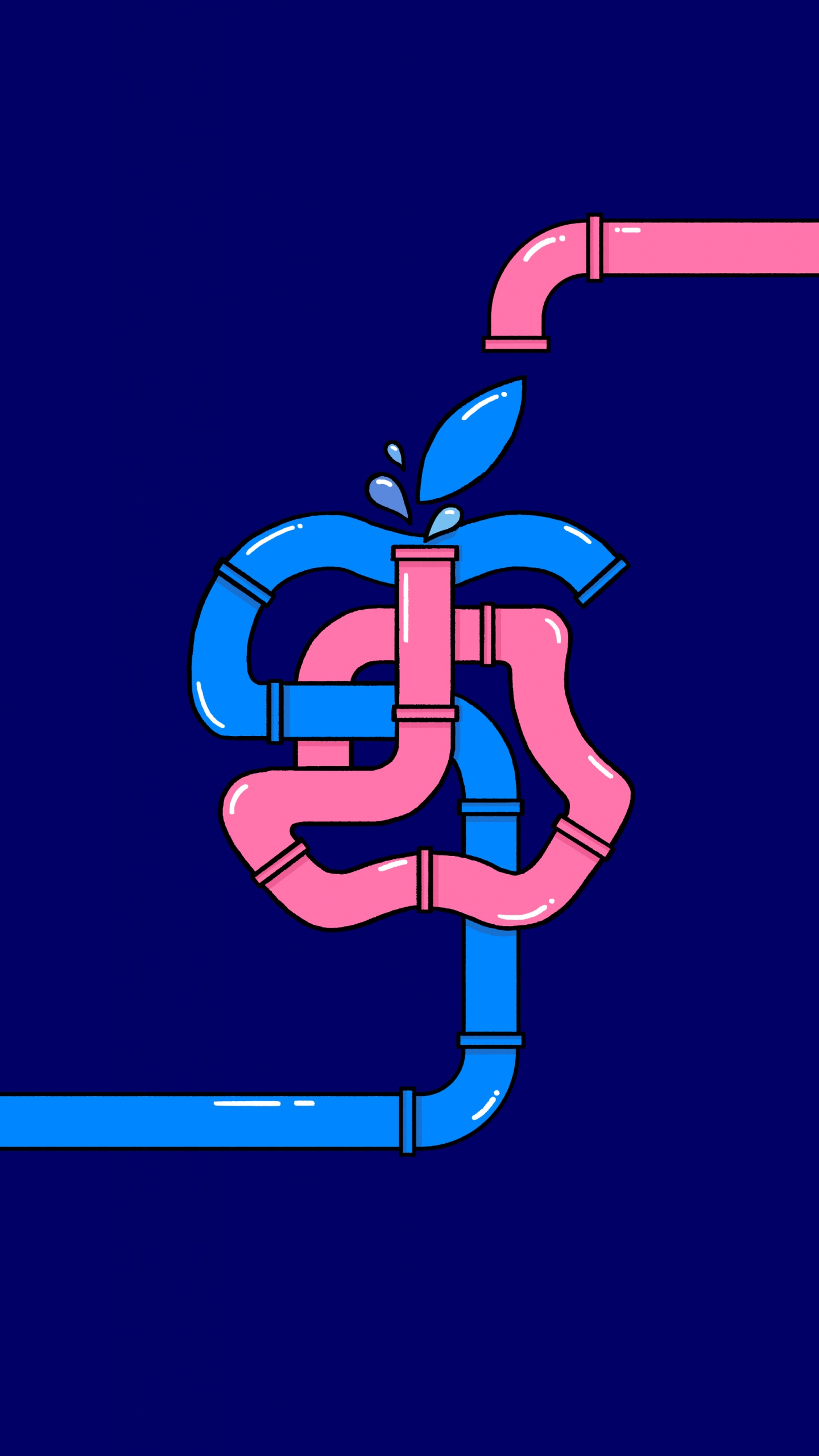 苹果, Apple, 苹果kurfrstendamm, 肘部, 电蓝色的 壁纸 1440x2560 允许