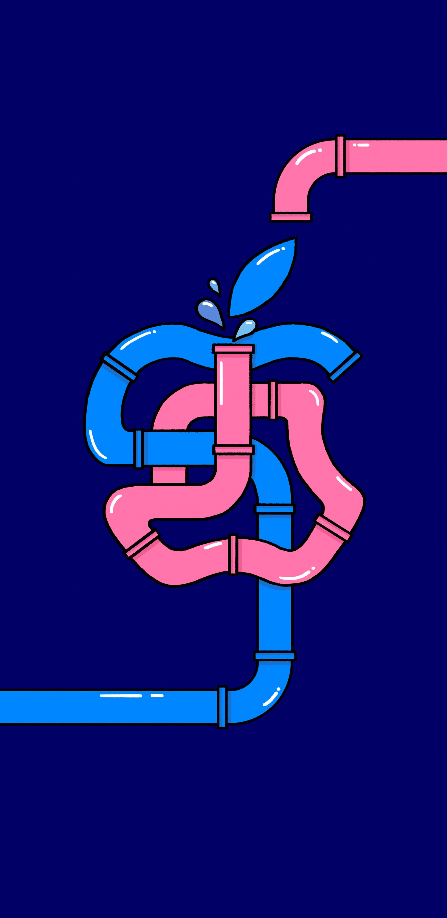 苹果, Apple, 苹果kurfrstendamm, 肘部, 电蓝色的 壁纸 1440x2960 允许