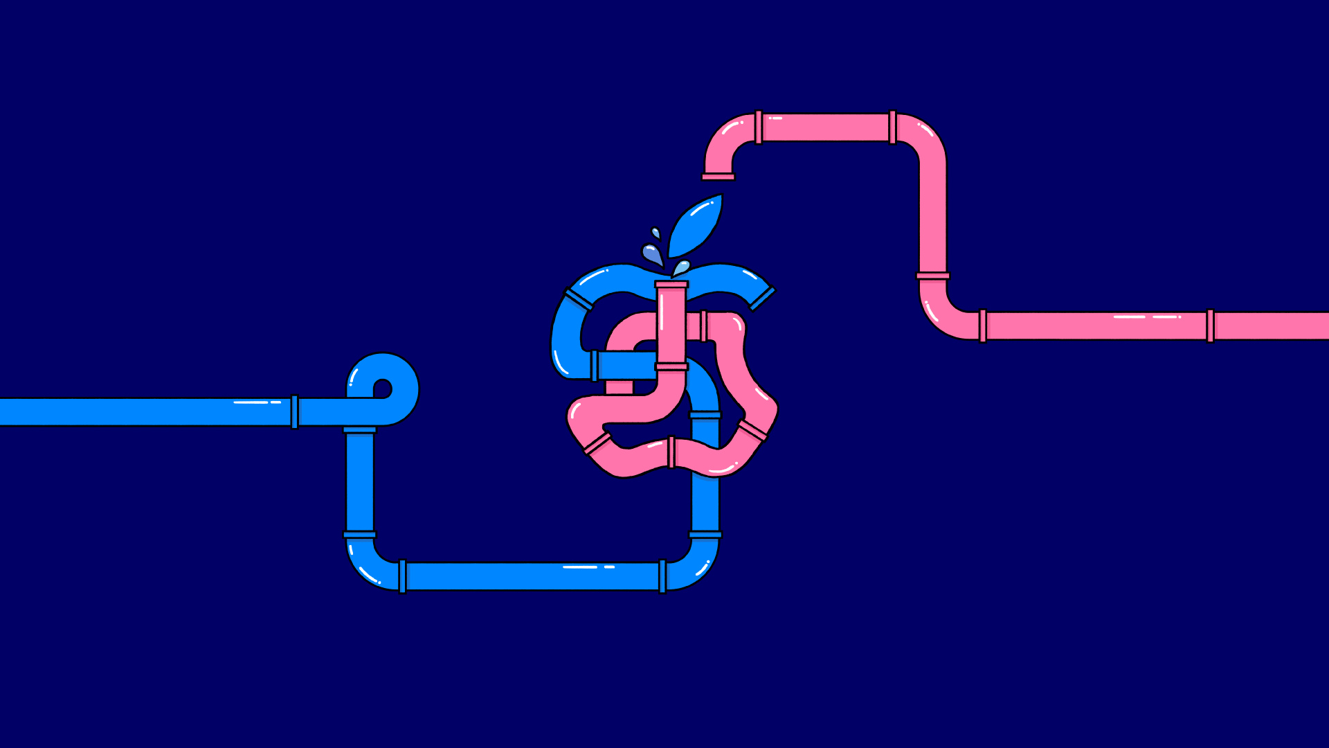 苹果, Apple, 苹果kurfrstendamm, 肘部, 电蓝色的 壁纸 1920x1080 允许