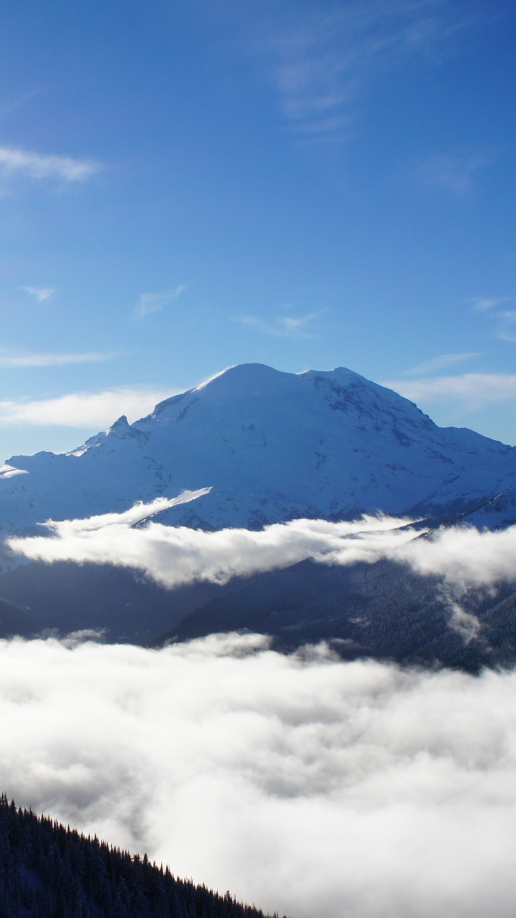 Crystal Mountain, Mountain, Alps, Summit, Mountainous Landforms. Wallpaper in 750x1334 Resolution