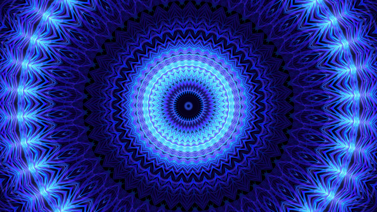 Luz Redonda Azul y Negra. Wallpaper in 1280x720 Resolution